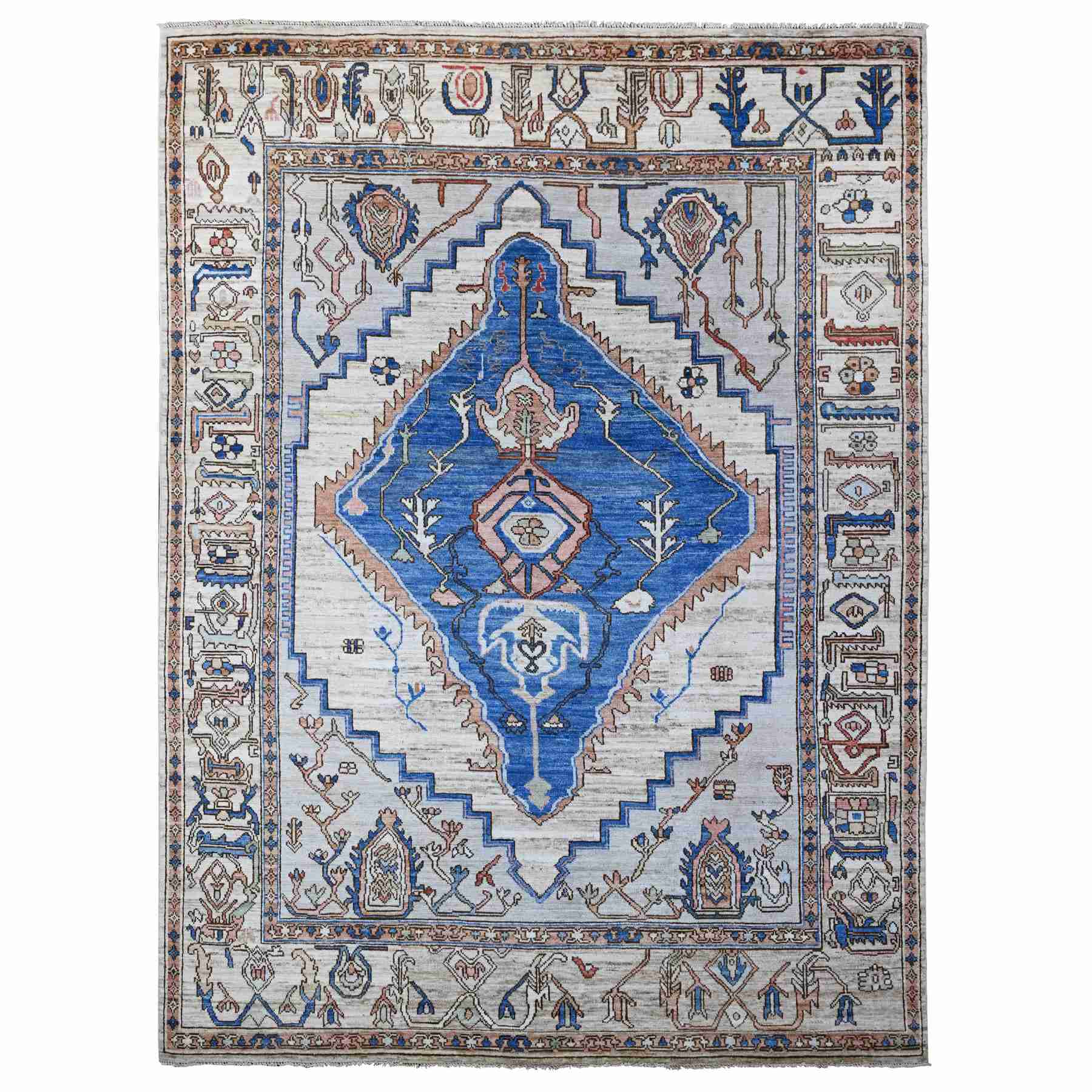 Tribal-Geometric-Hand-Knotted-Rug-445755