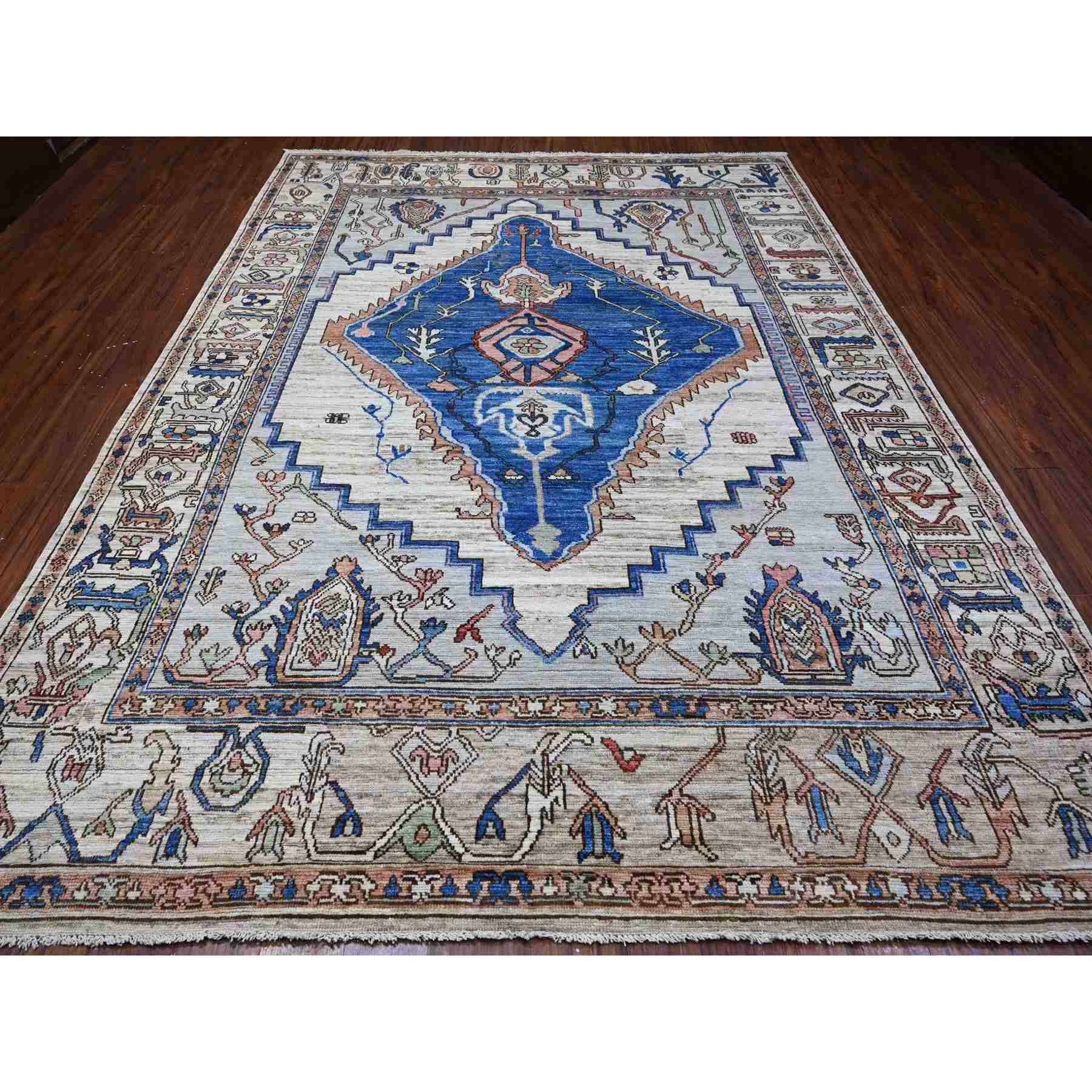 Tribal-Geometric-Hand-Knotted-Rug-445755