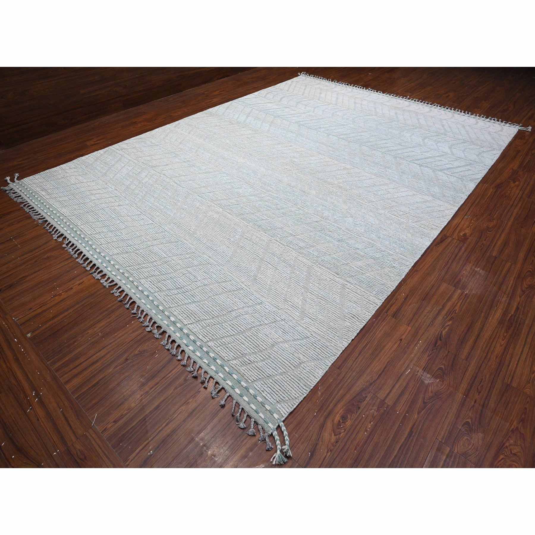 Tribal-Geometric-Hand-Knotted-Rug-445840