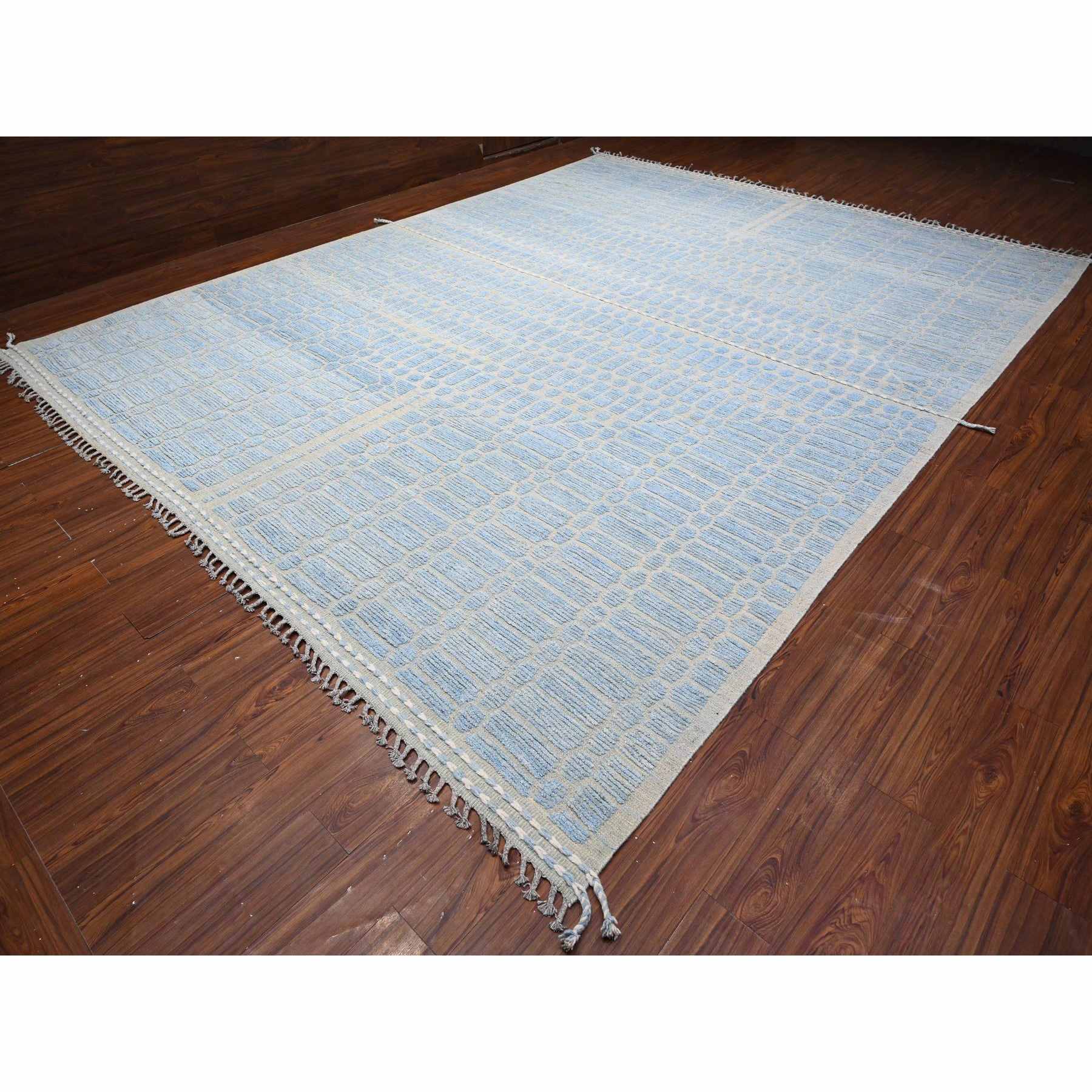 Tribal-Geometric-Hand-Knotted-Rug-445845