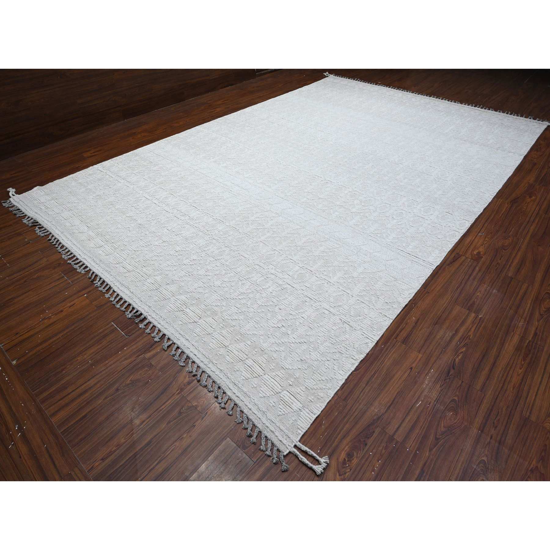 Tribal-Geometric-Hand-Knotted-Rug-445865