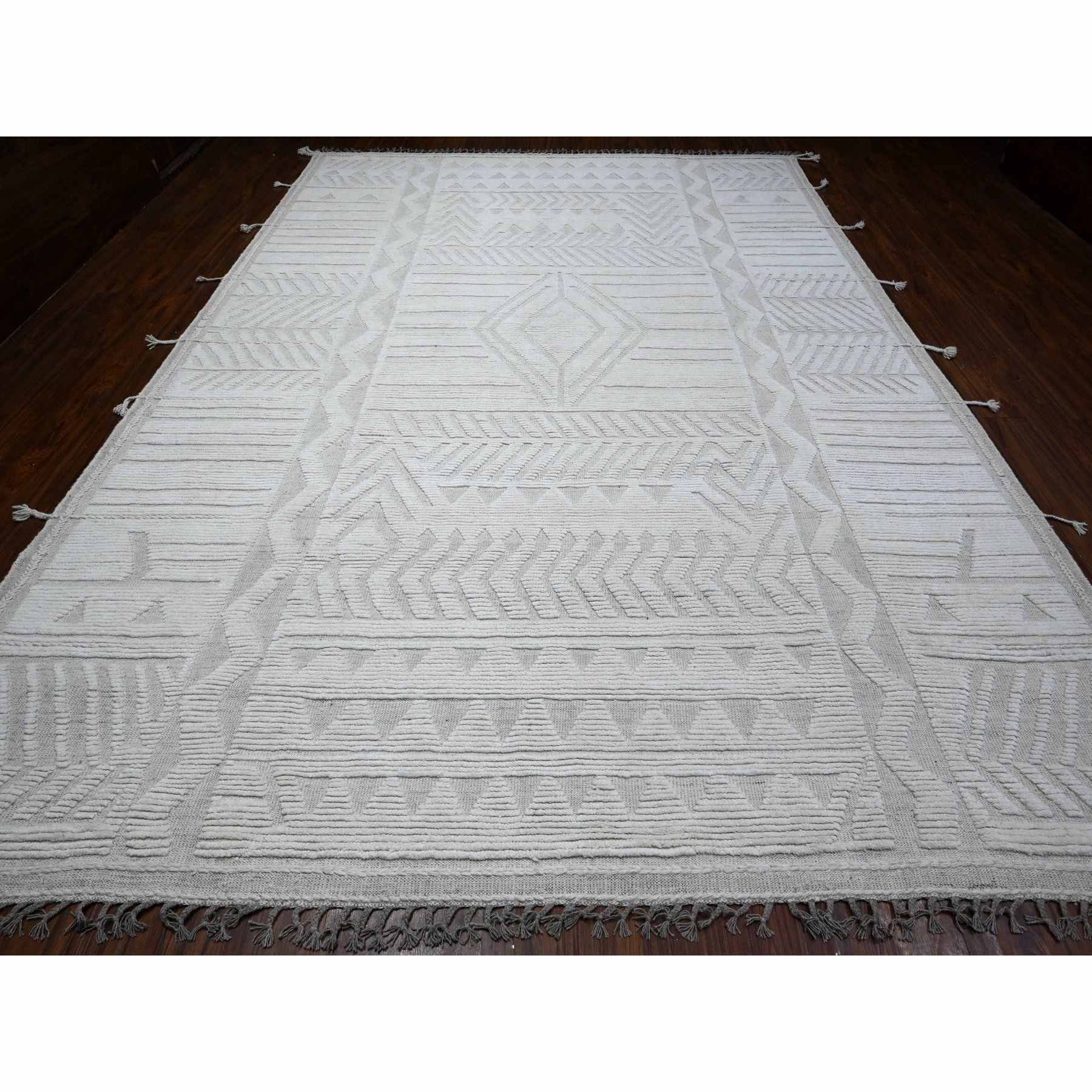 Tribal-Geometric-Hand-Knotted-Rug-445870