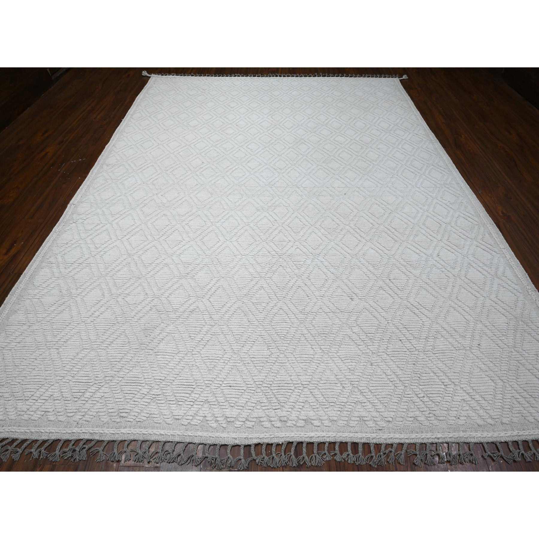 Tribal-Geometric-Hand-Knotted-Rug-445900
