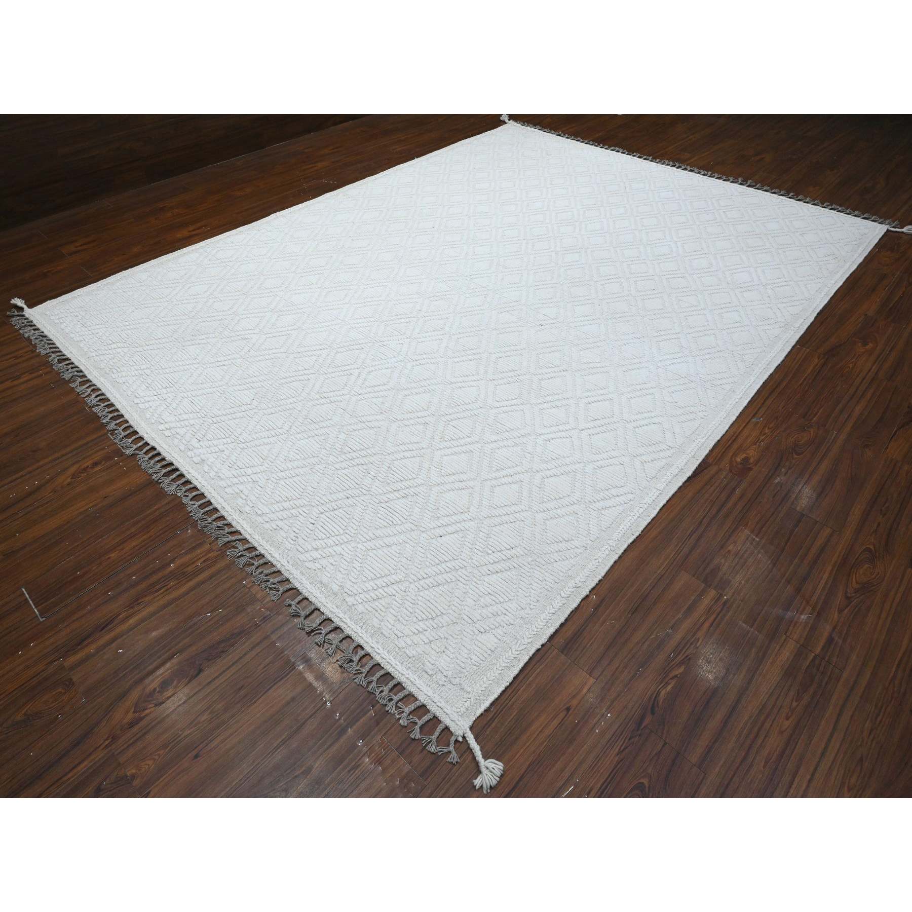 Tribal-Geometric-Hand-Knotted-Rug-445900