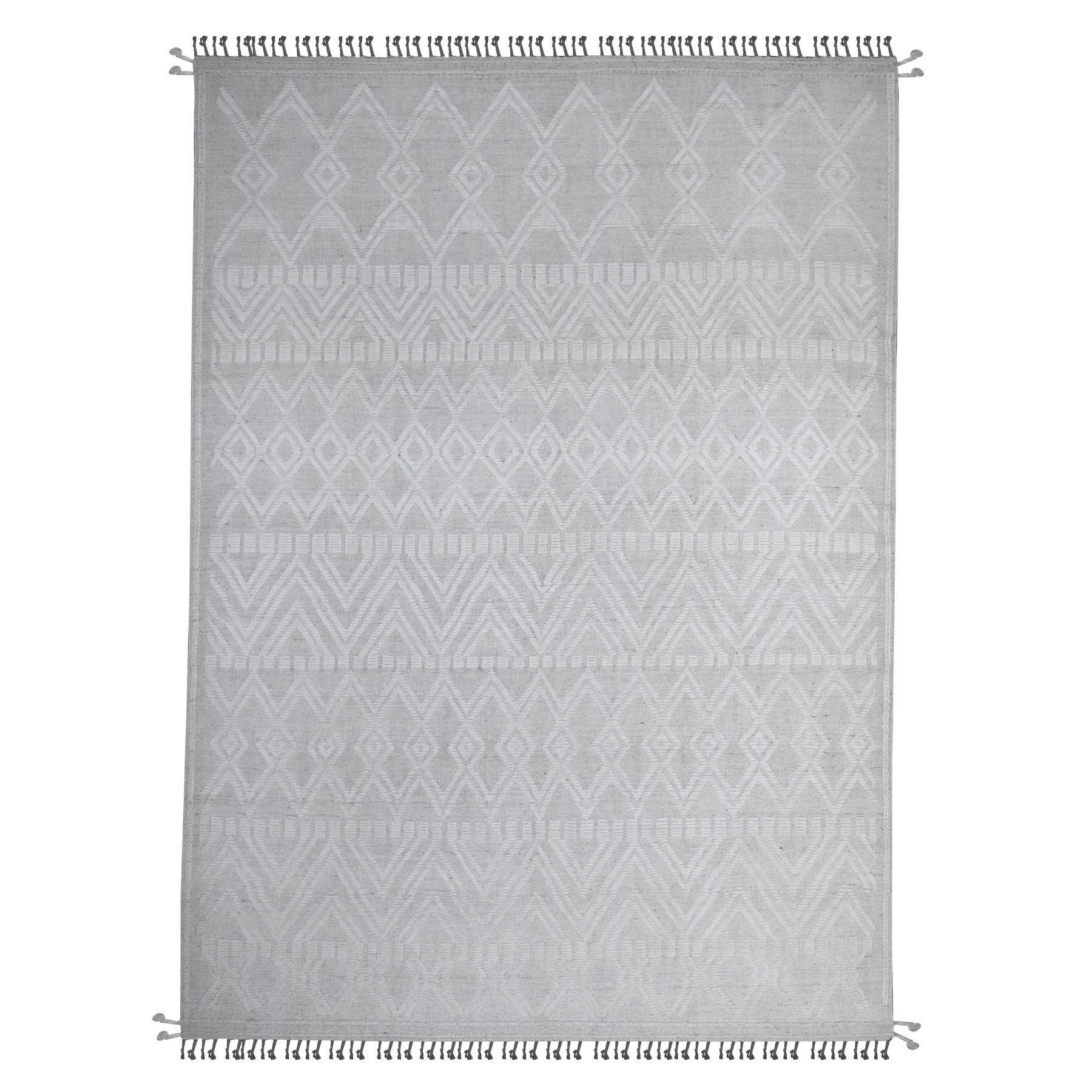Tribal-Geometric-Hand-Knotted-Rug-445975