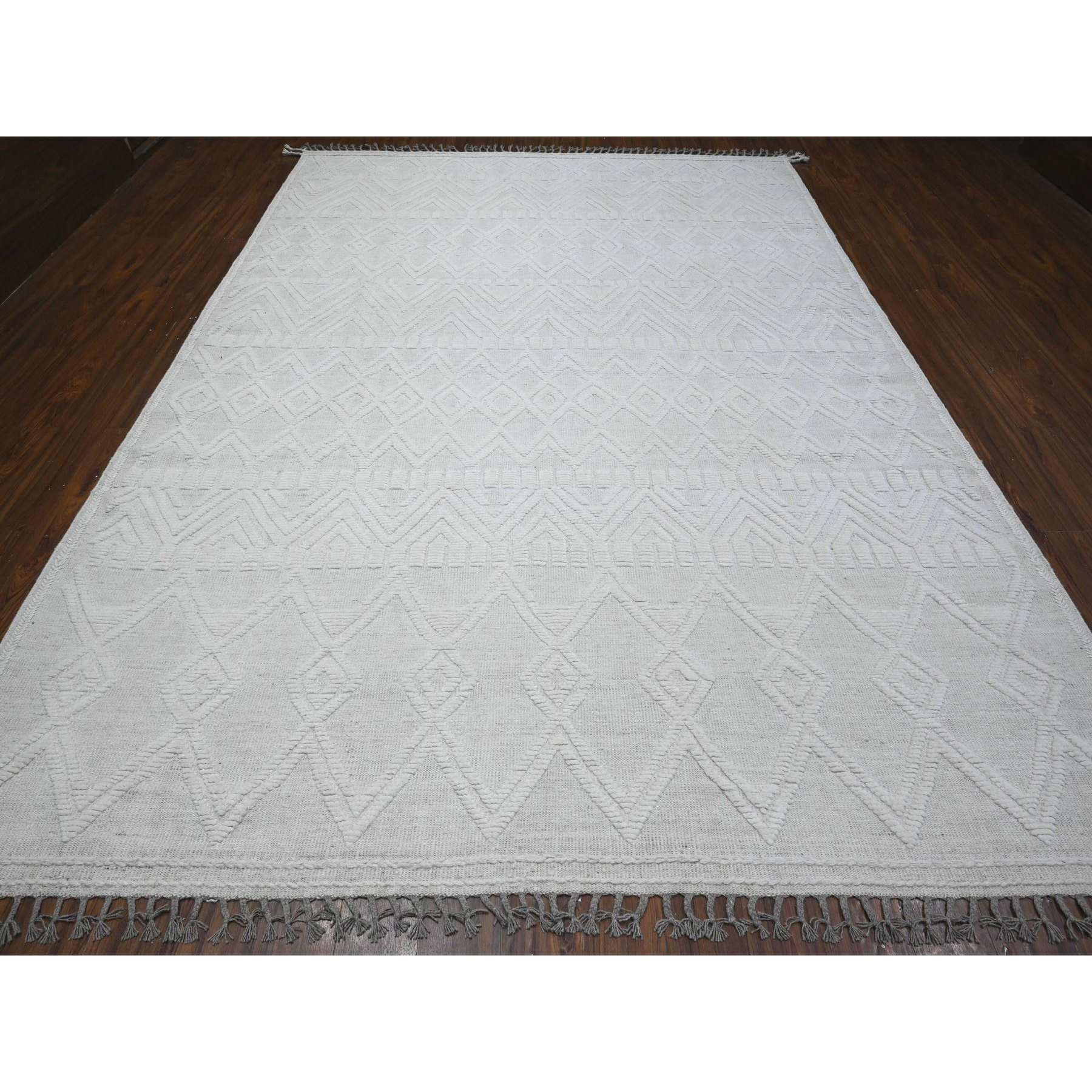 Tribal-Geometric-Hand-Knotted-Rug-445975