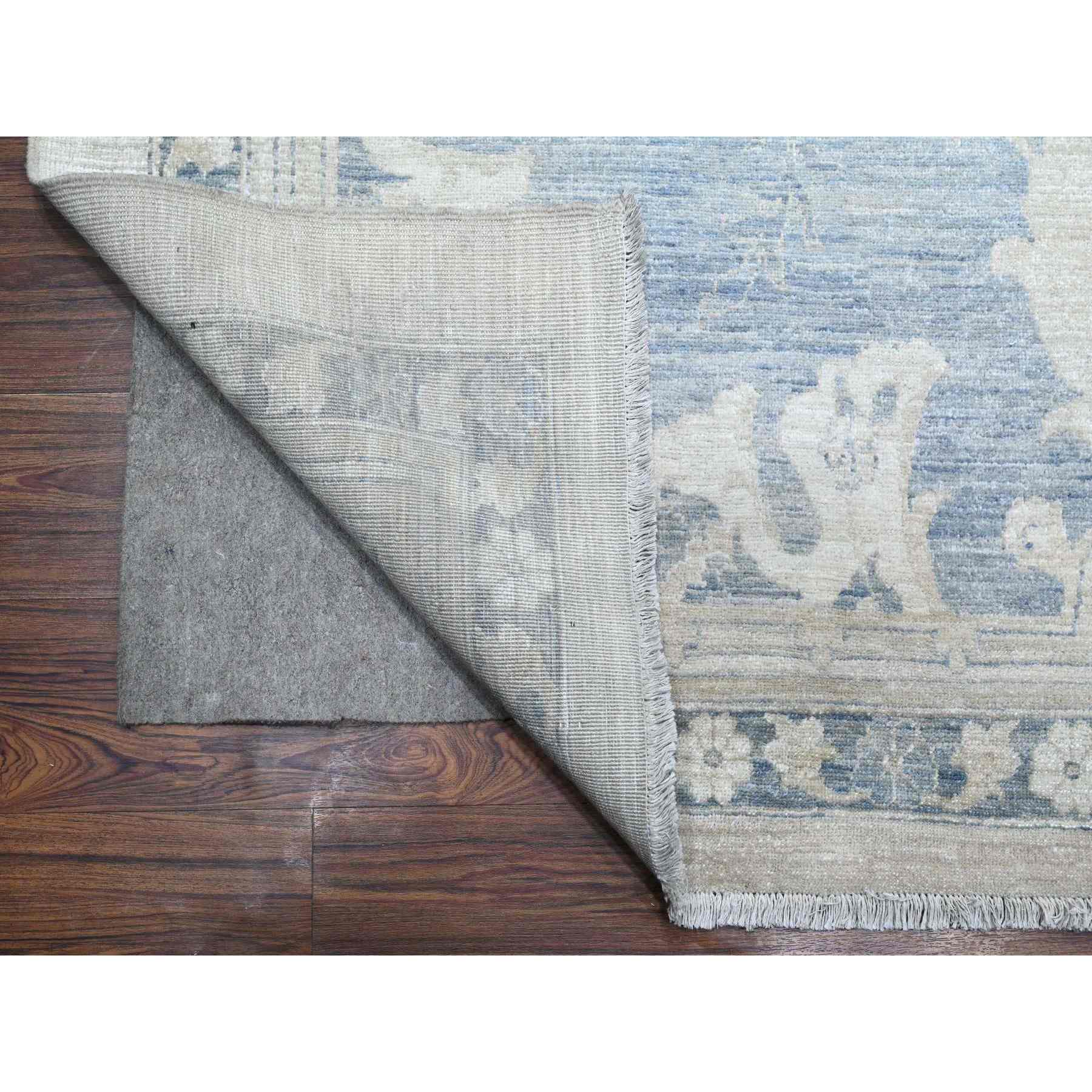 White-Wash-Vintage-Silver-Wash-Hand-Knotted-Rug-447385