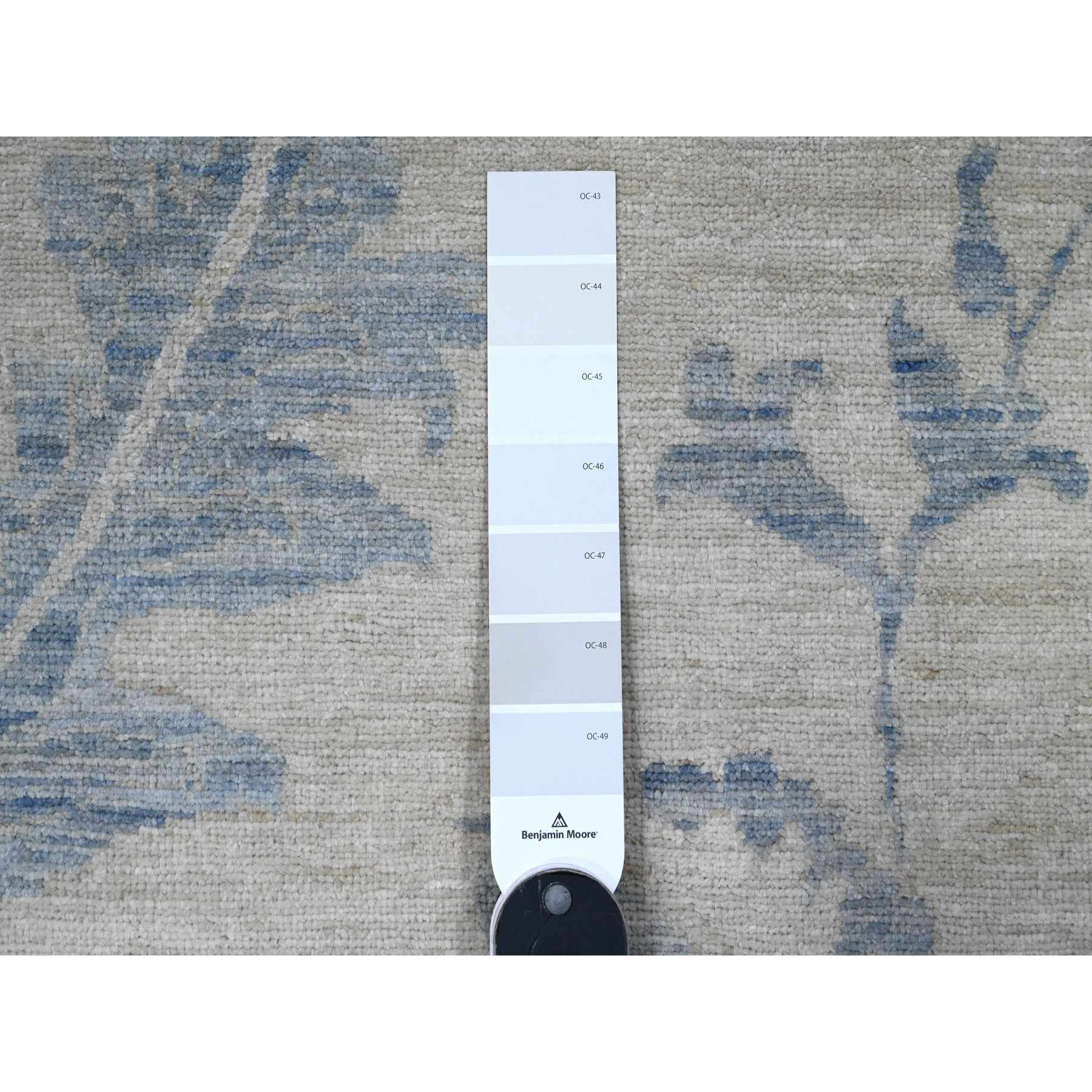 White-Wash-Vintage-Silver-Wash-Hand-Knotted-Rug-447385