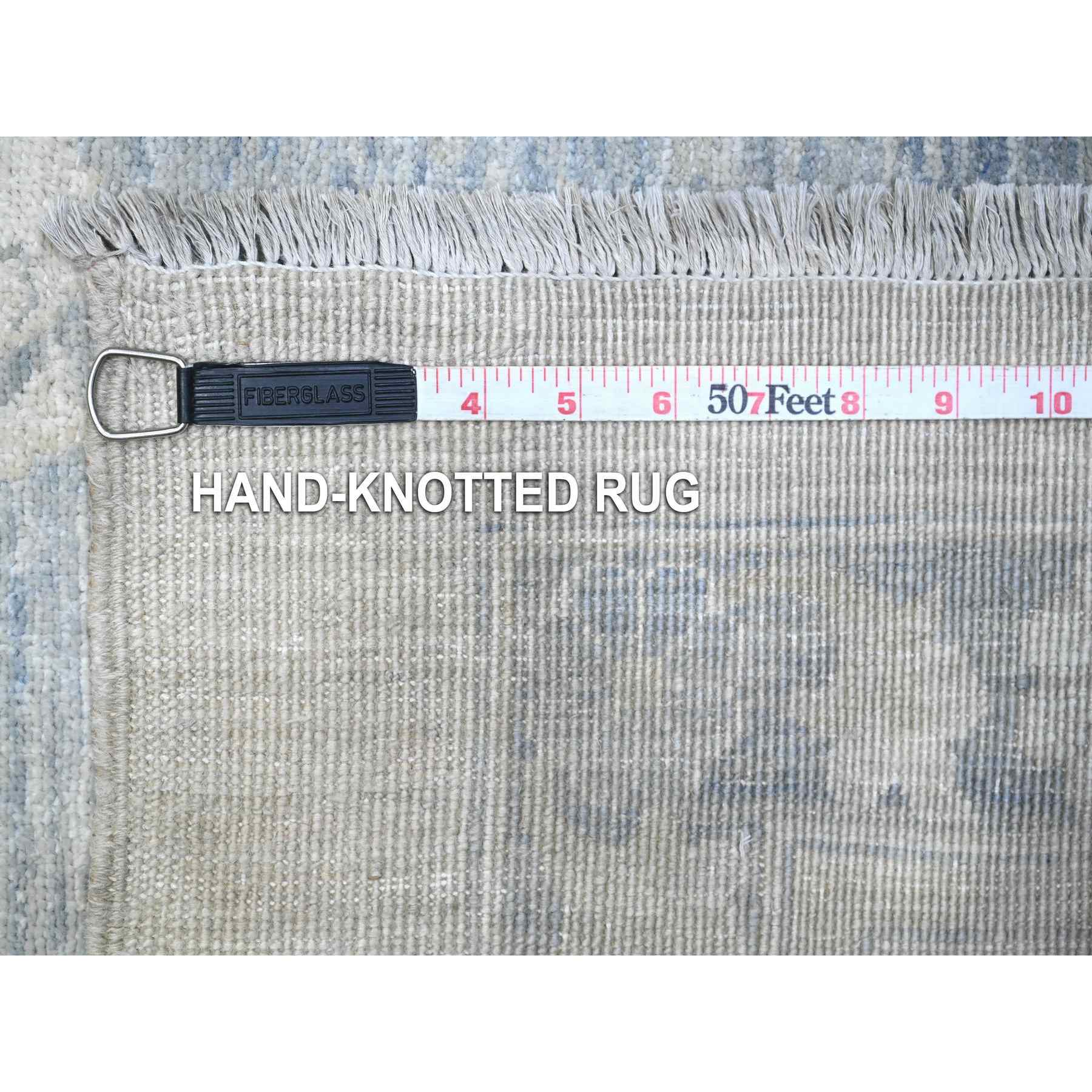 White-Wash-Vintage-Silver-Wash-Hand-Knotted-Rug-447385