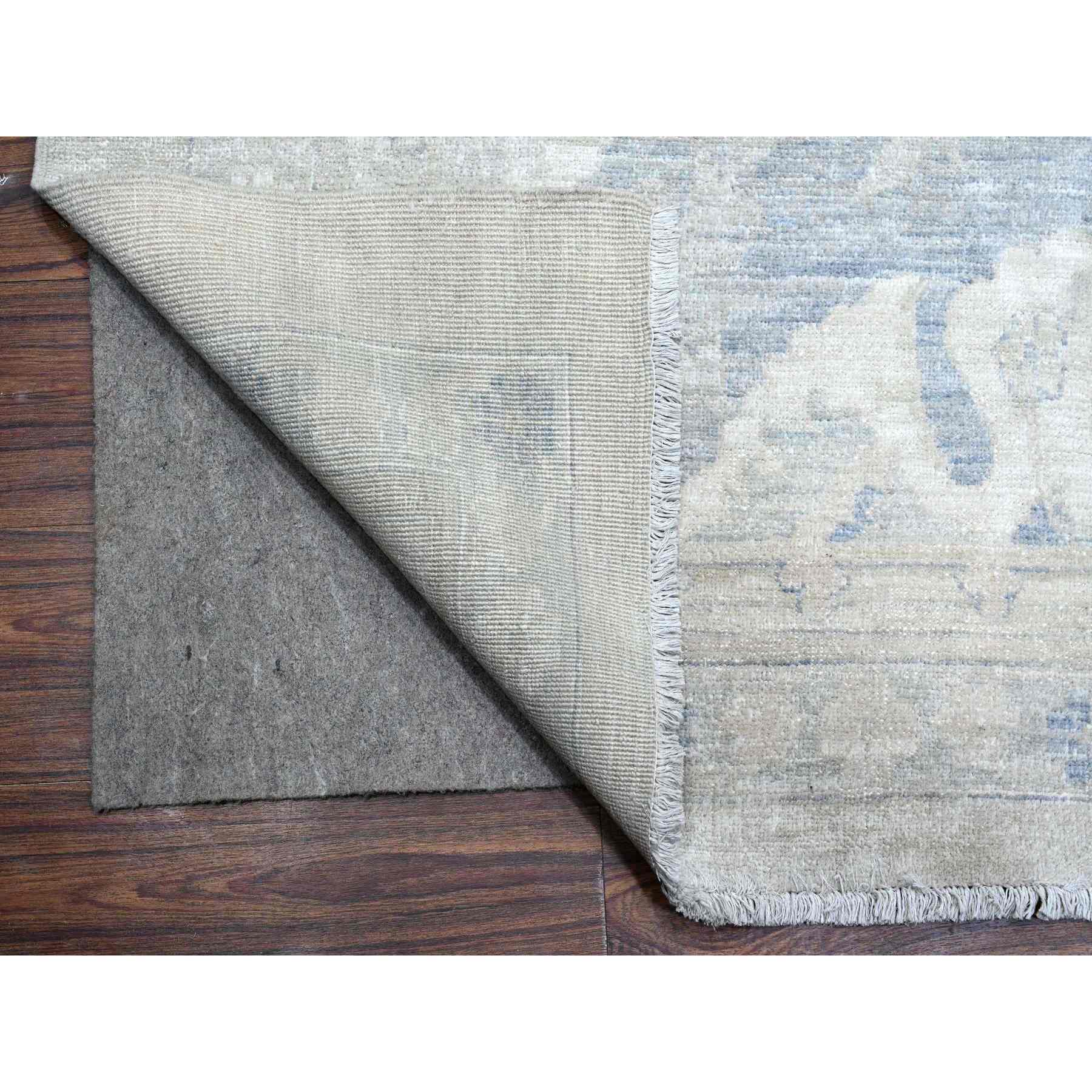 White-Wash-Vintage-Silver-Wash-Hand-Knotted-Rug-447390