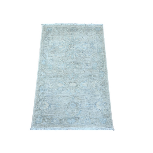 Repose Gray, Vegetable Dyes, Hand Knotted Soft and Velvety Wool, Mahal All Over Design Washed Out Peshawar, Mat Oriental 