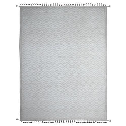Tahira White, Diamond Repetitive Moroccan Zemmour Design, Embossed Pile, Tone On Tone, Velvety Wool, Densely Woven, Hand Knotted, Vegetable Dyes, Oriental Rug