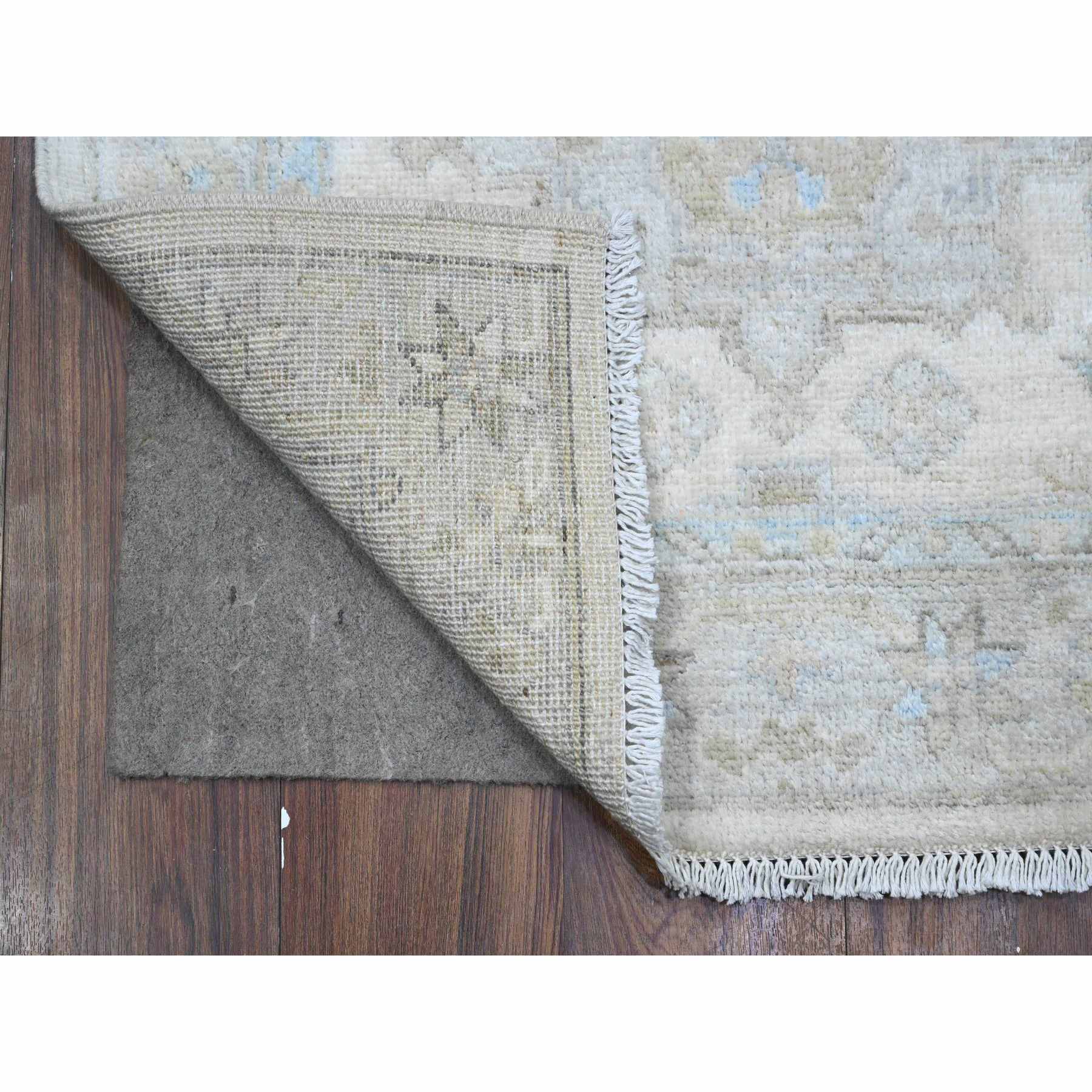 Oushak-And-Peshawar-Hand-Knotted-Rug-447525