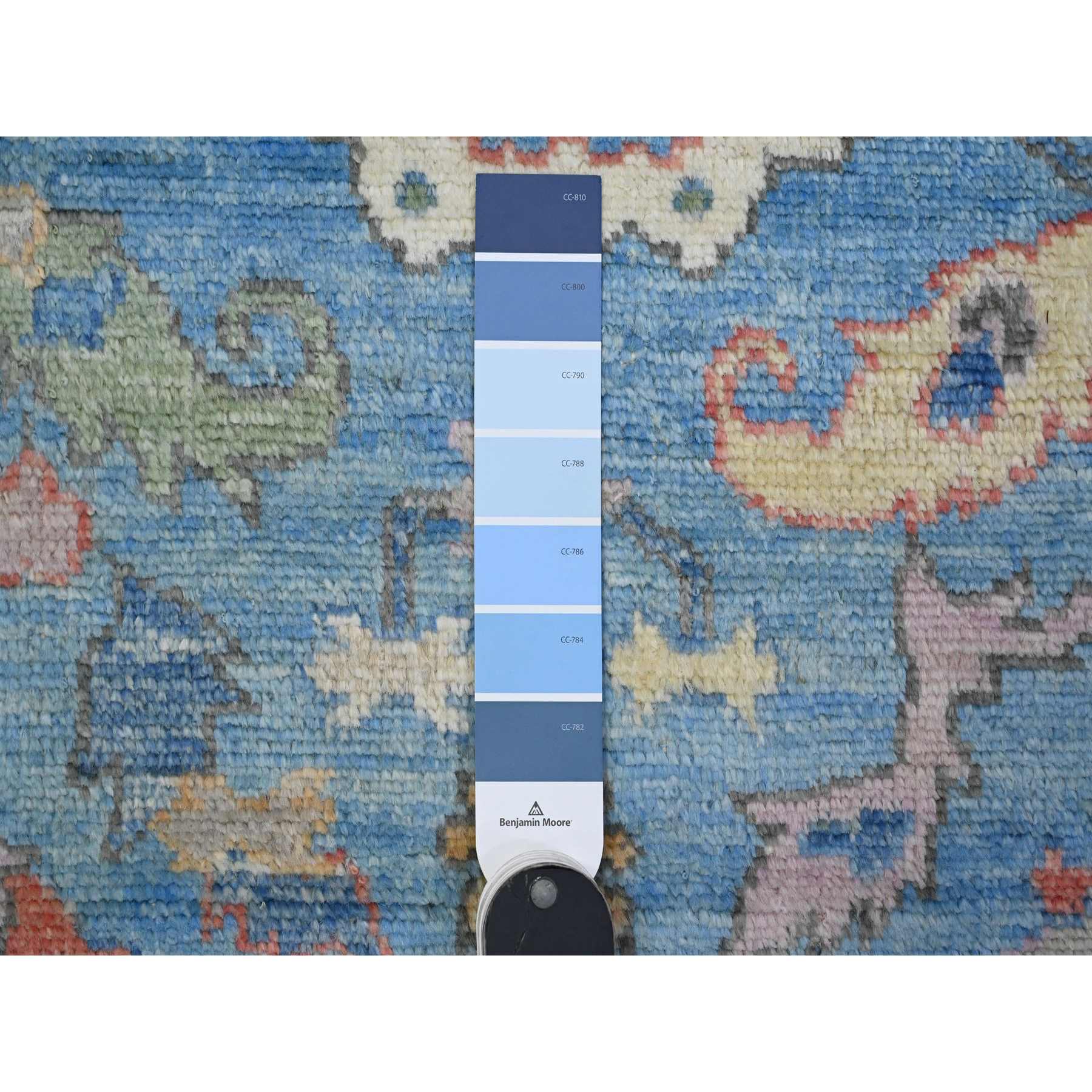 Oushak-And-Peshawar-Hand-Knotted-Rug-447535