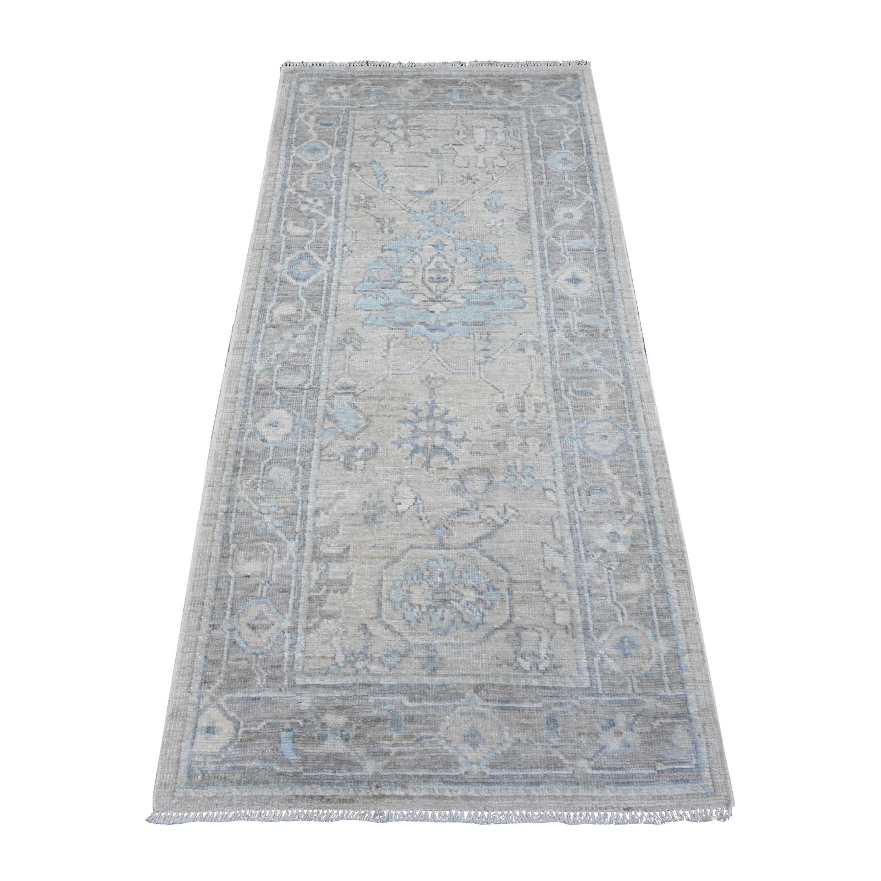 Oushak-And-Peshawar-Hand-Knotted-Rug-447660