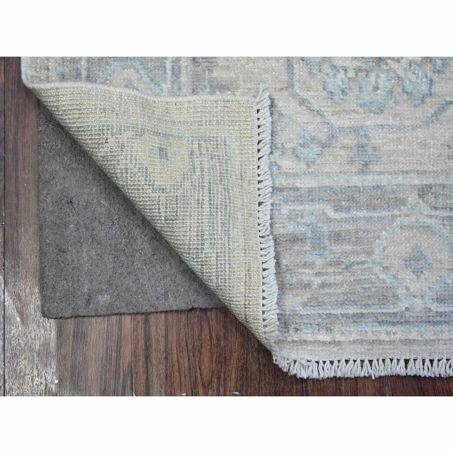 Oushak-And-Peshawar-Hand-Knotted-Rug-447660