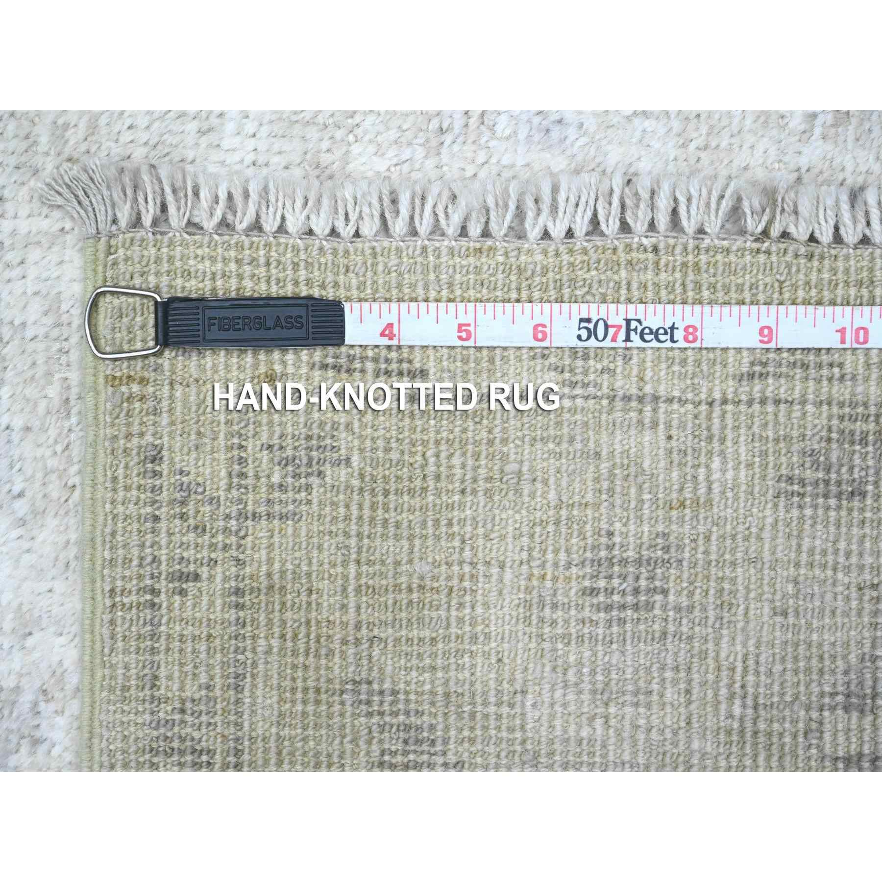 Oushak-And-Peshawar-Hand-Knotted-Rug-447675
