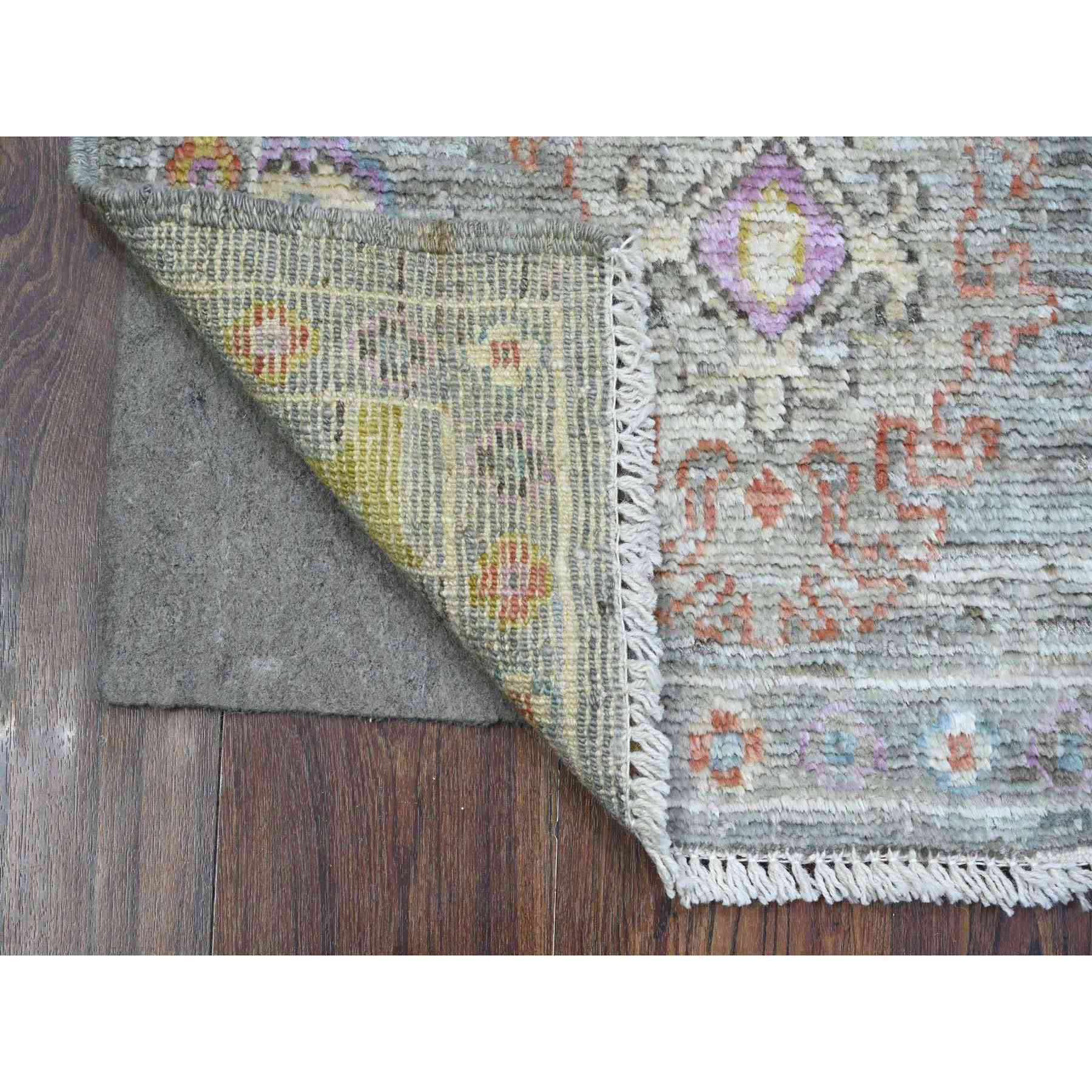 Oushak-And-Peshawar-Hand-Knotted-Rug-447690