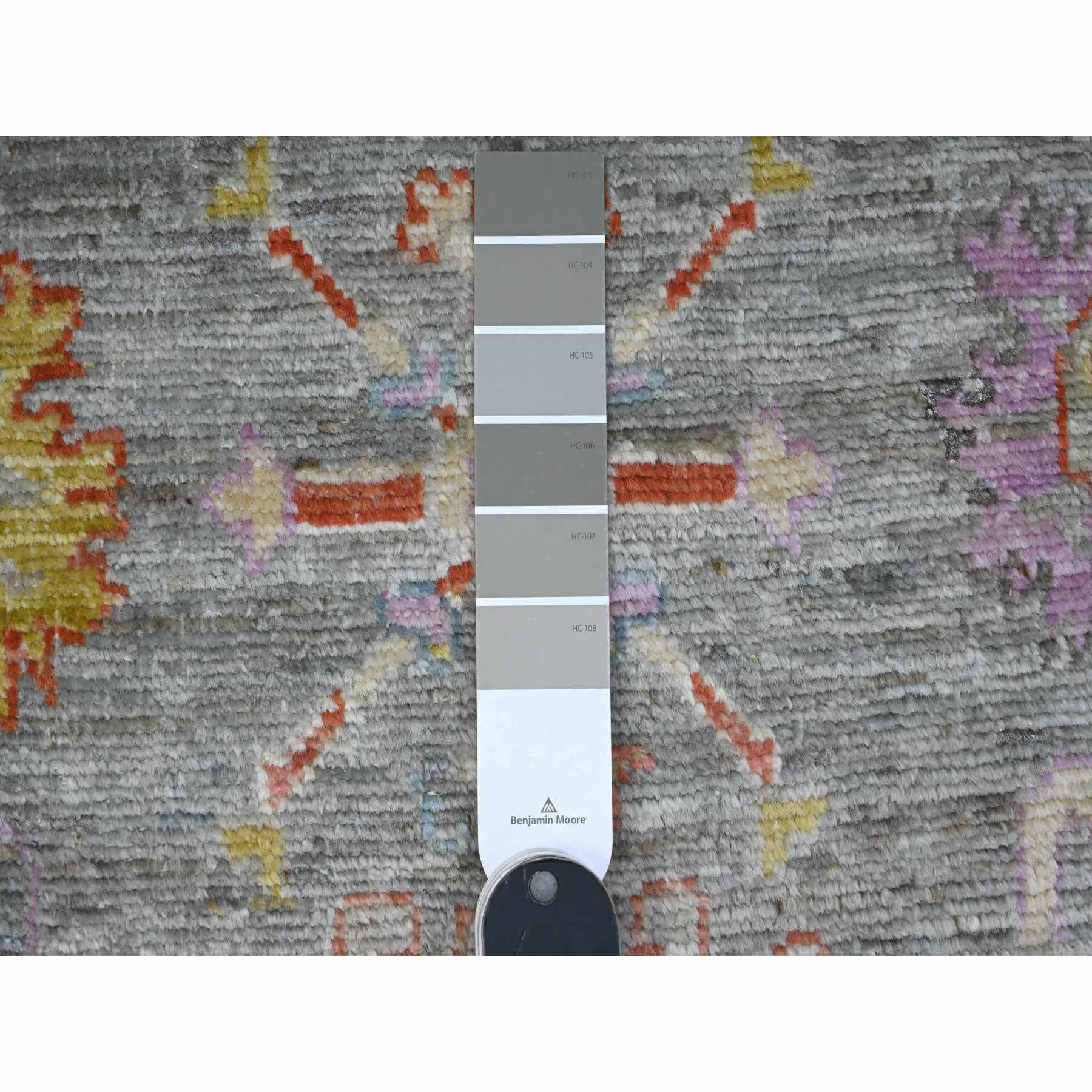Oushak-And-Peshawar-Hand-Knotted-Rug-447690