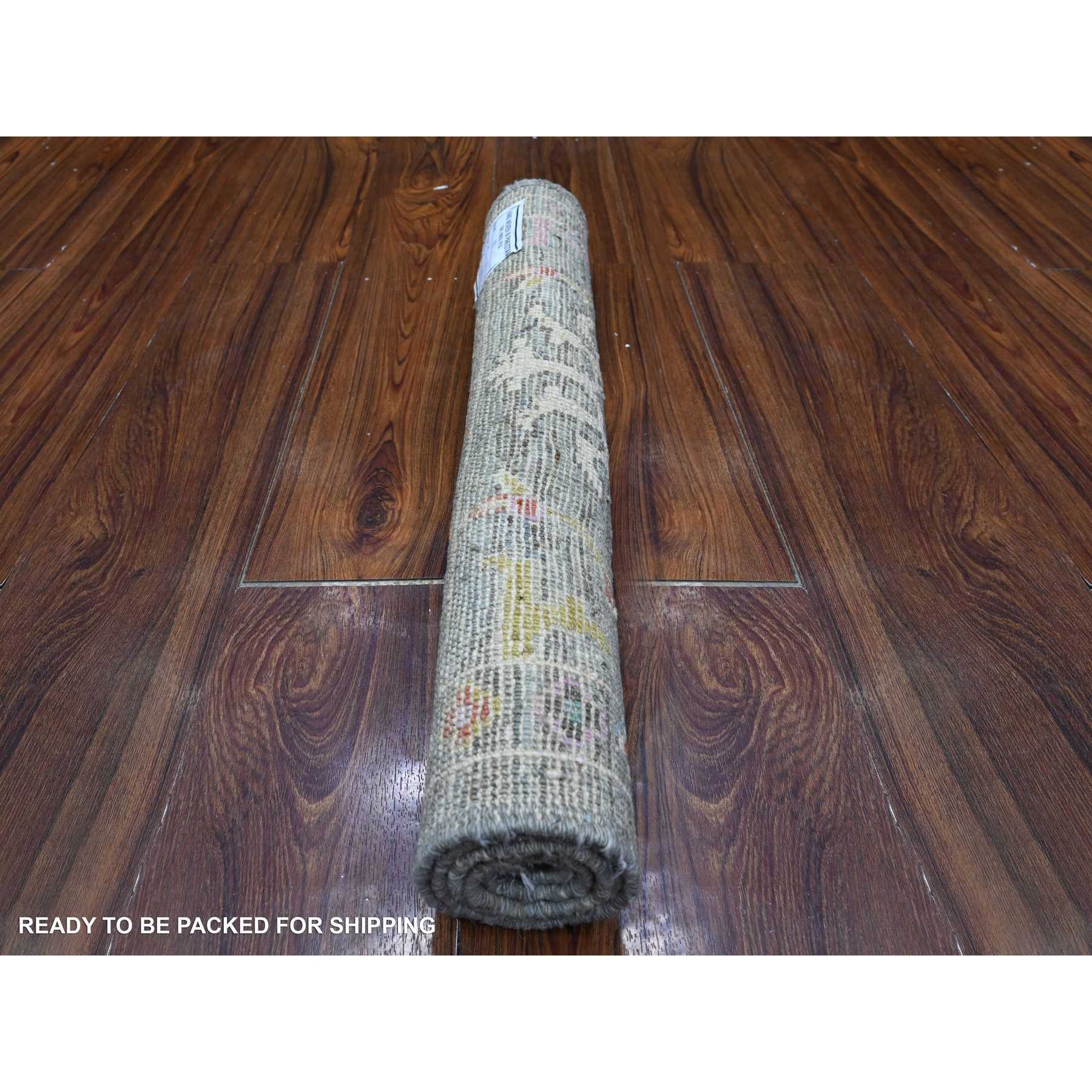 Oushak-And-Peshawar-Hand-Knotted-Rug-447690