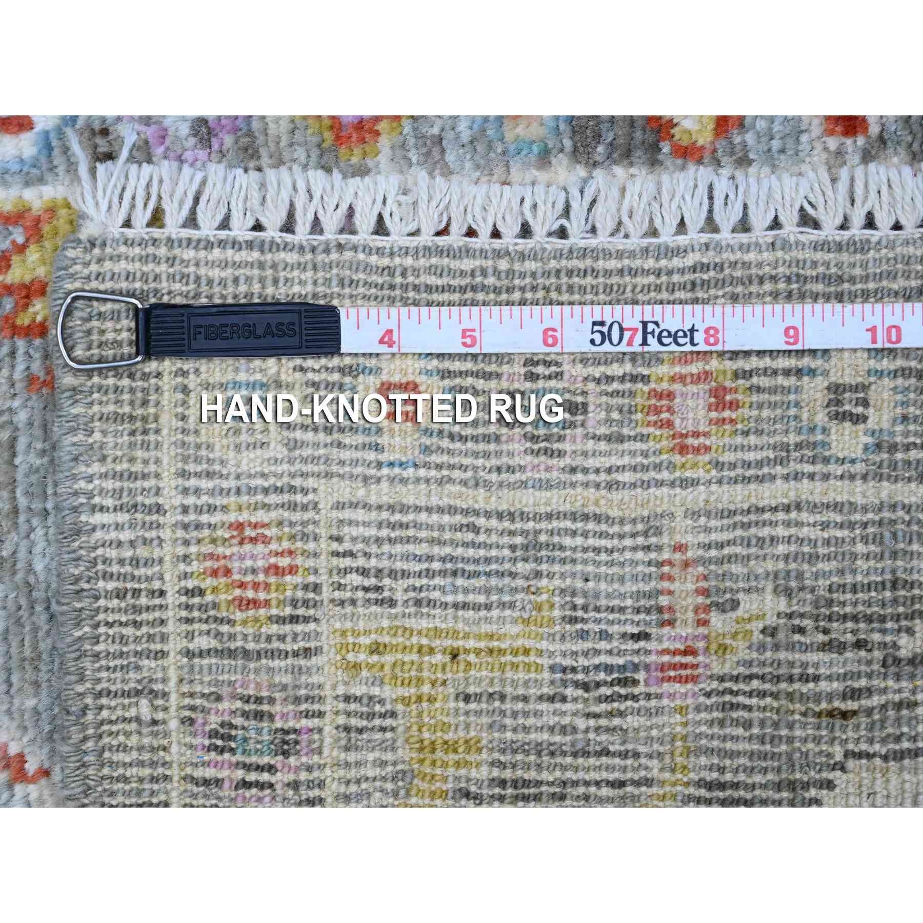 Oushak-And-Peshawar-Hand-Knotted-Rug-447690