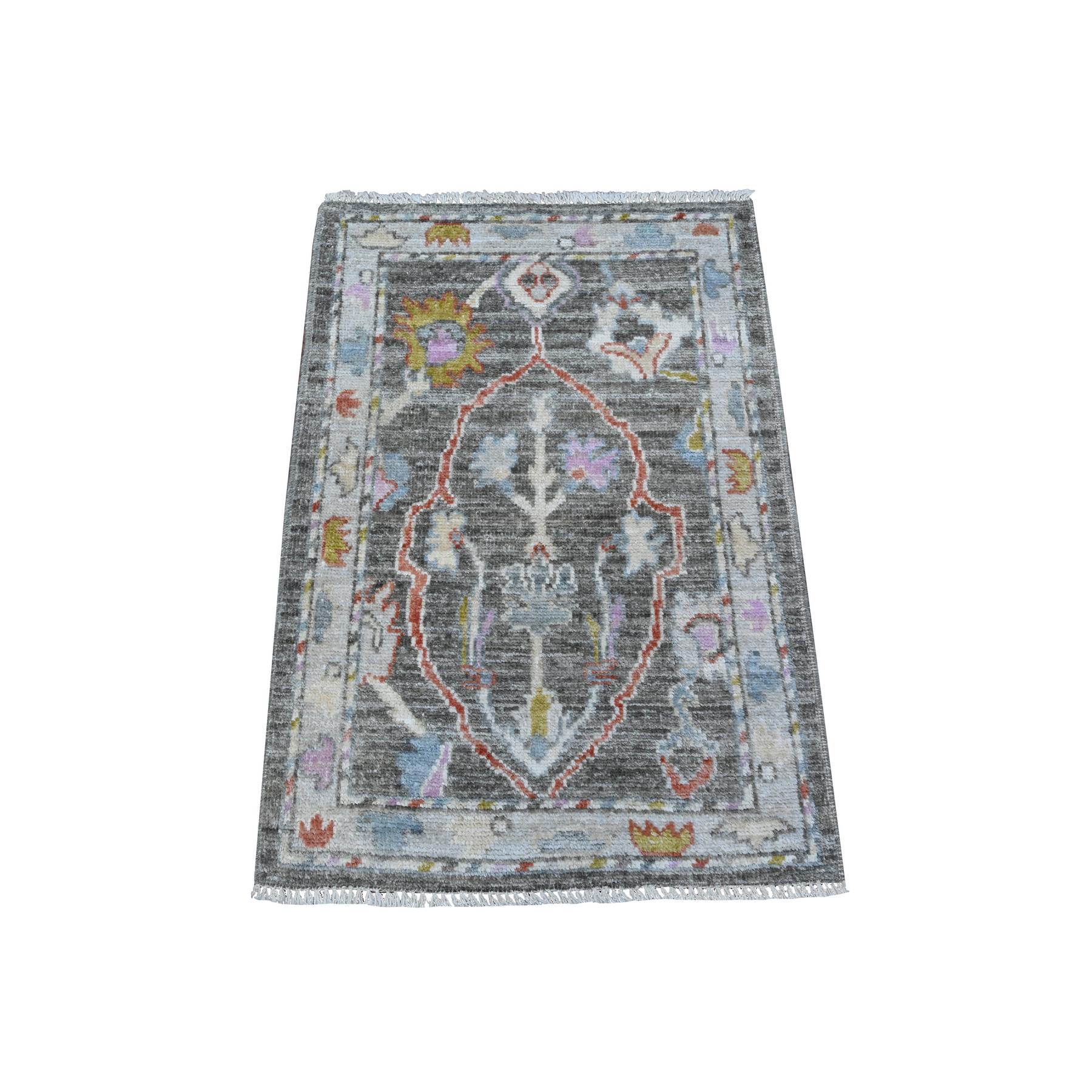 Oushak-And-Peshawar-Hand-Knotted-Rug-447855