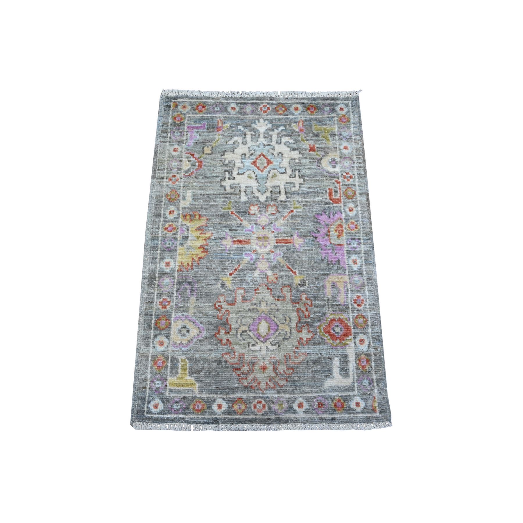 Oushak-And-Peshawar-Hand-Knotted-Rug-447865