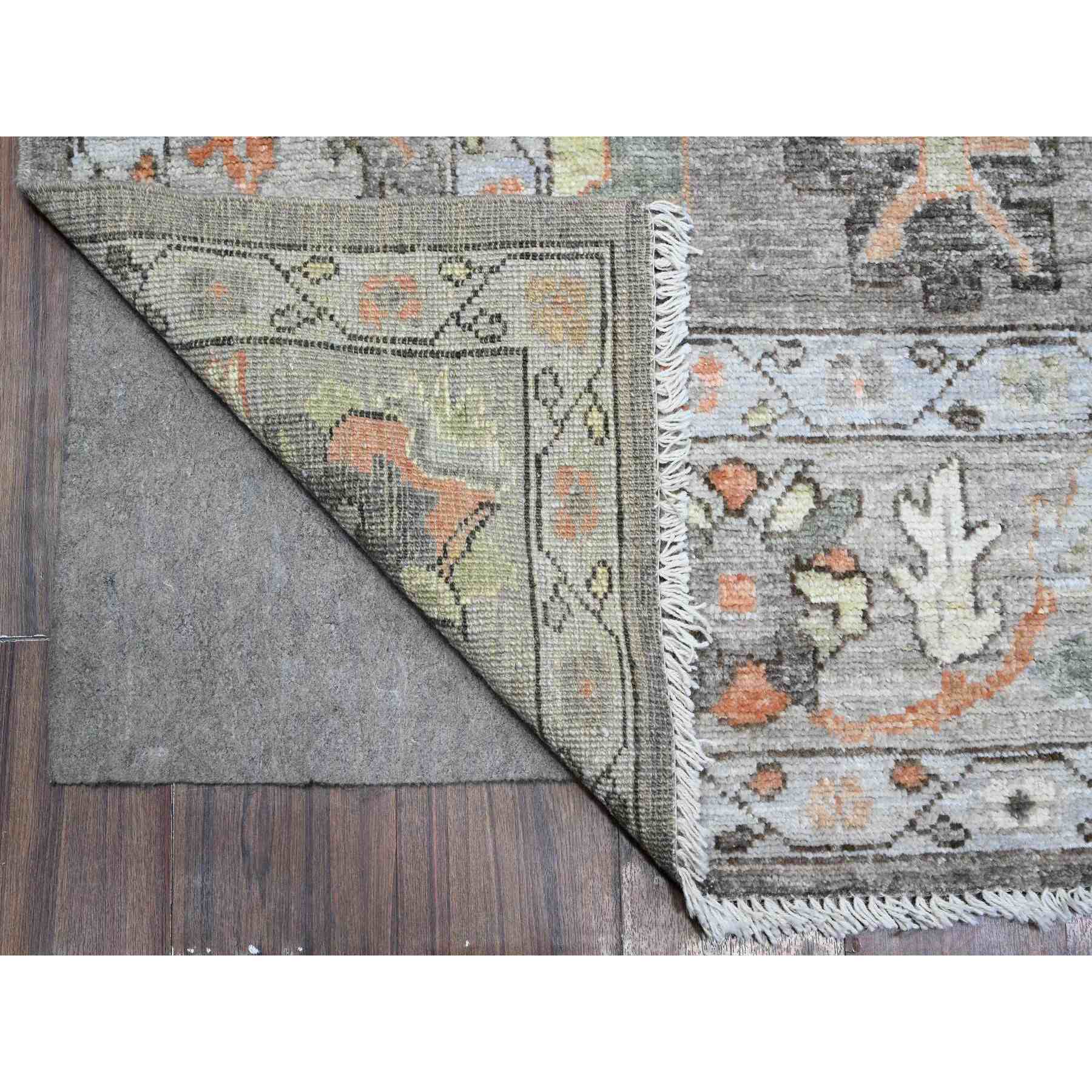 Oushak-And-Peshawar-Hand-Knotted-Rug-447940