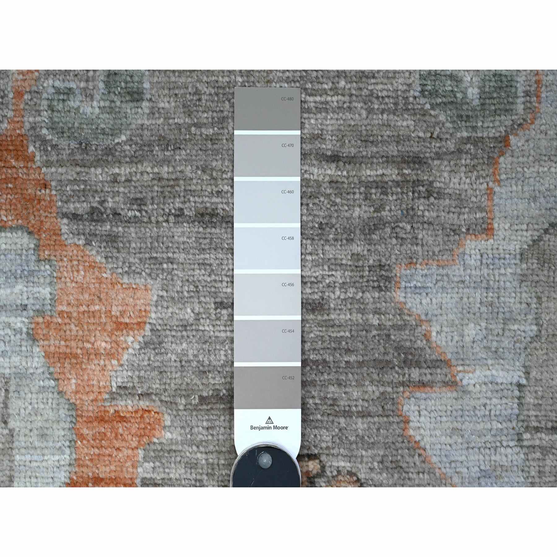 Oushak-And-Peshawar-Hand-Knotted-Rug-447940
