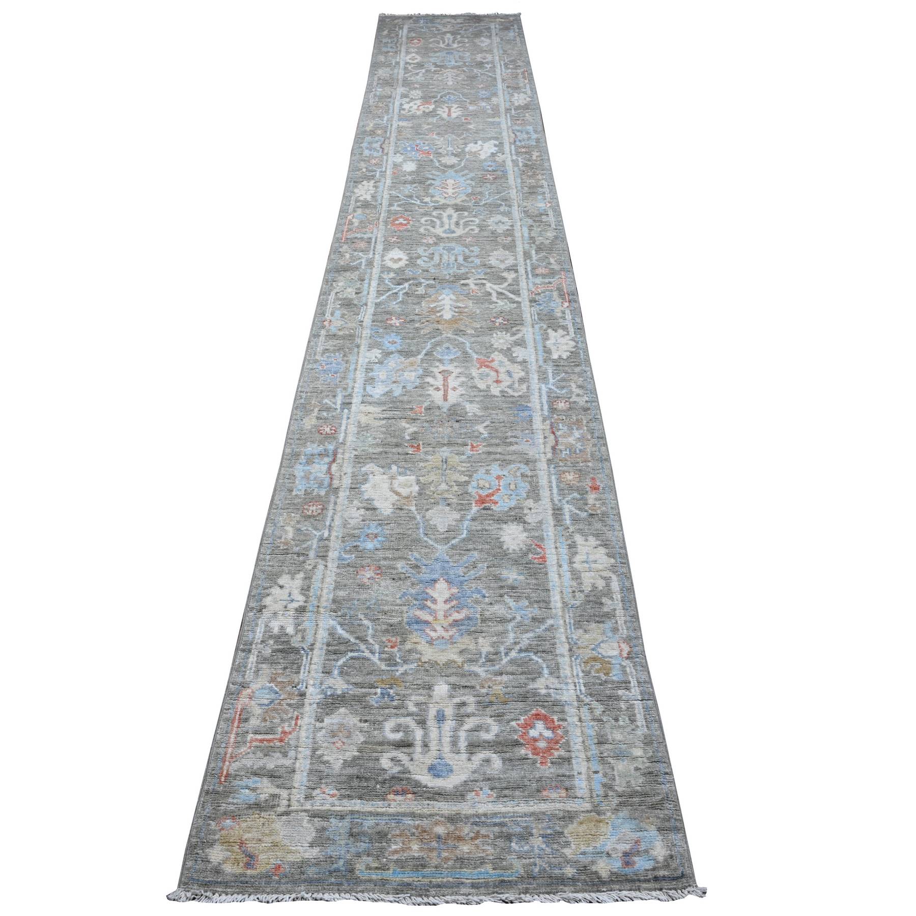 Oushak-And-Peshawar-Hand-Knotted-Rug-447980