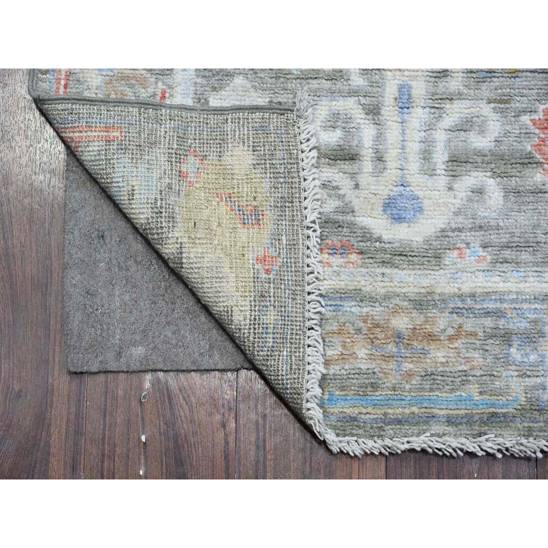 Oushak-And-Peshawar-Hand-Knotted-Rug-447980