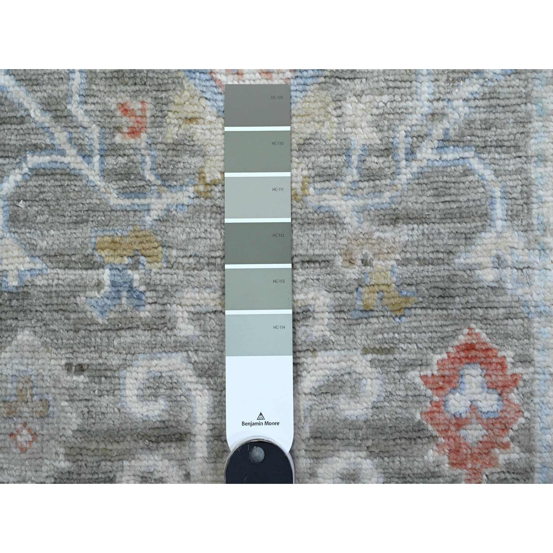 Oushak-And-Peshawar-Hand-Knotted-Rug-447980