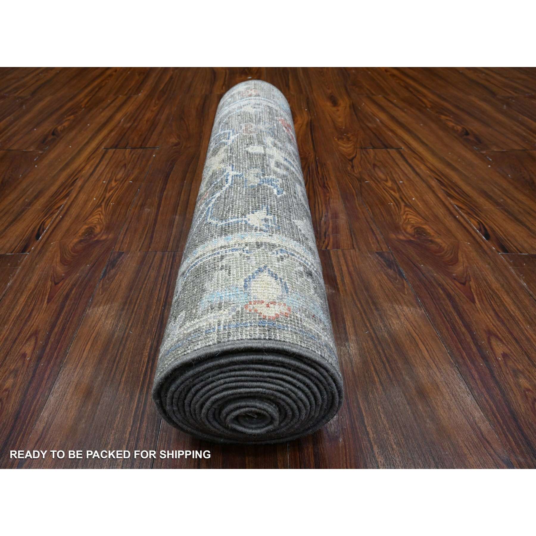 Oushak-And-Peshawar-Hand-Knotted-Rug-447980
