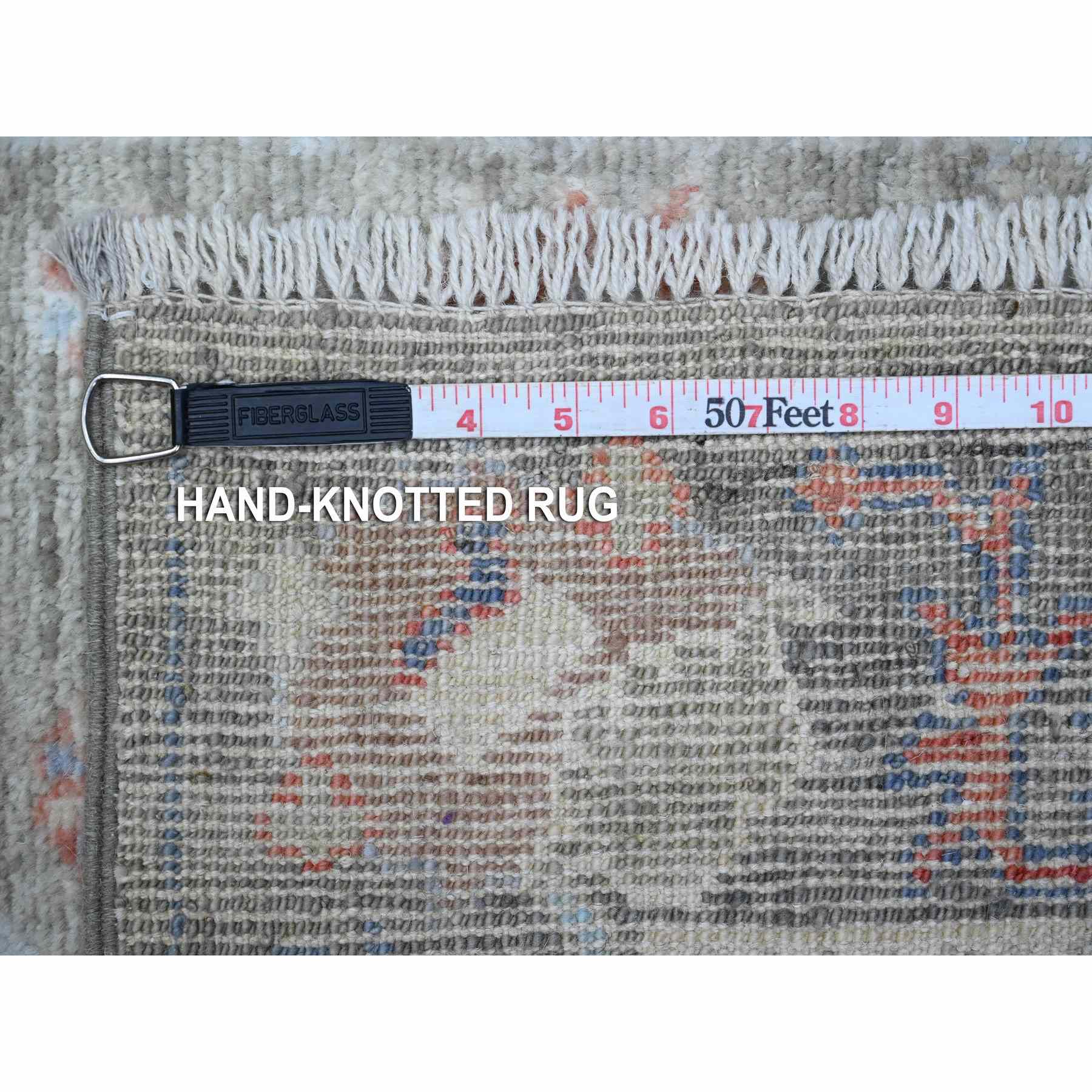 Oushak-And-Peshawar-Hand-Knotted-Rug-447980