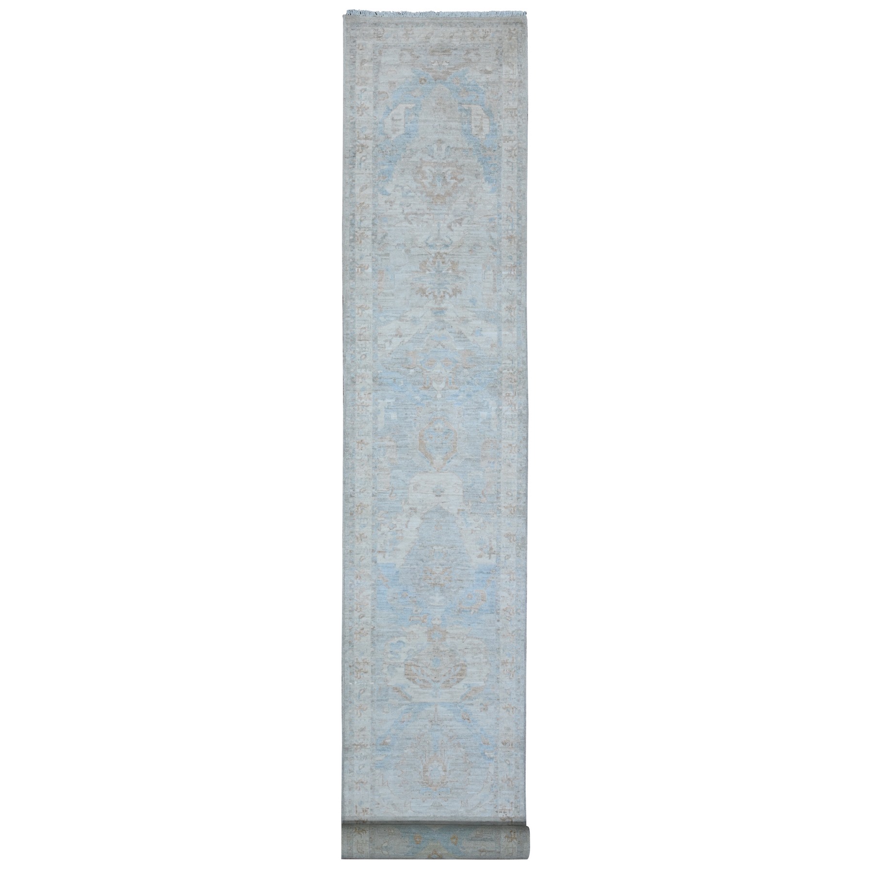 Oushak-And-Peshawar-Hand-Knotted-Rug-448010