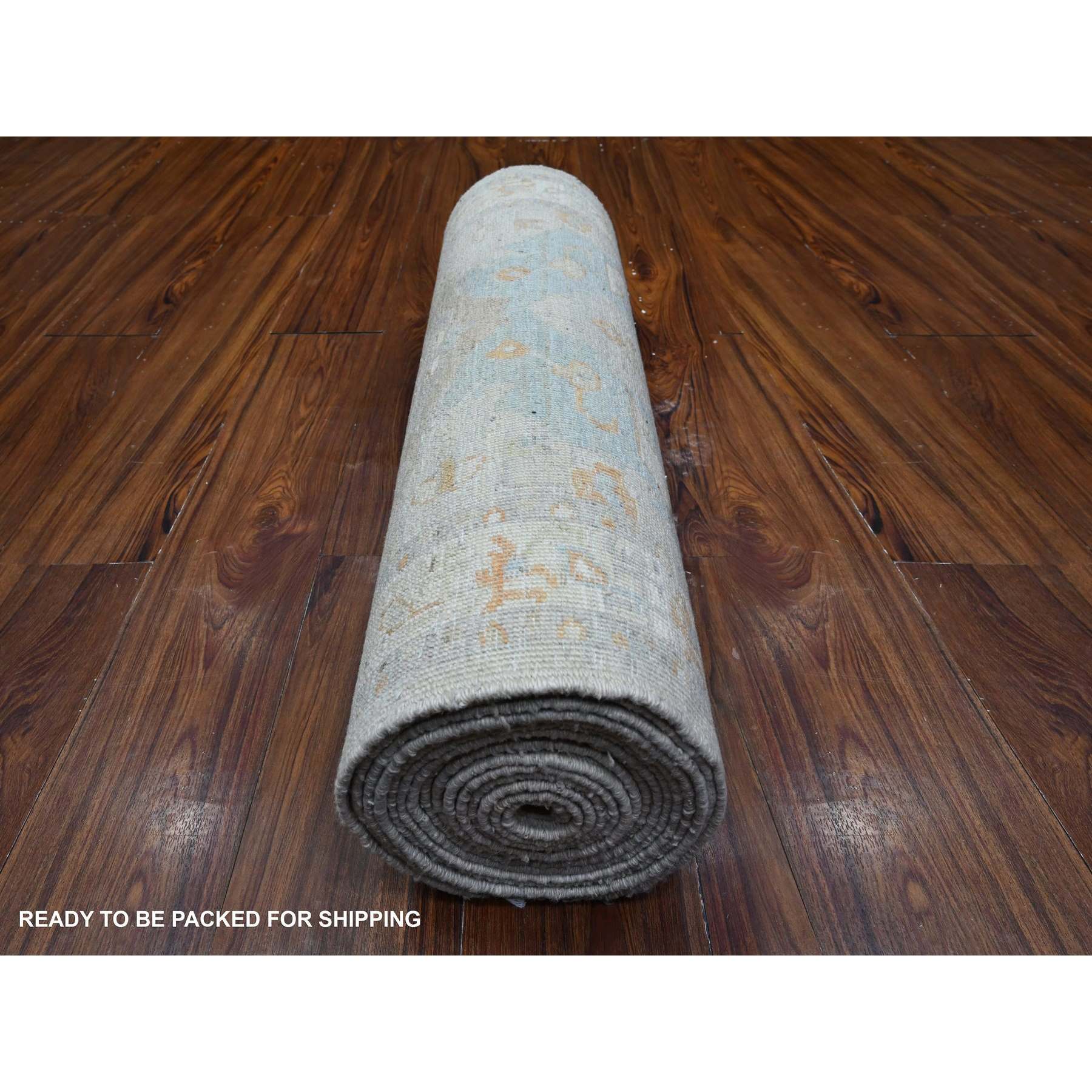 Oushak-And-Peshawar-Hand-Knotted-Rug-448010