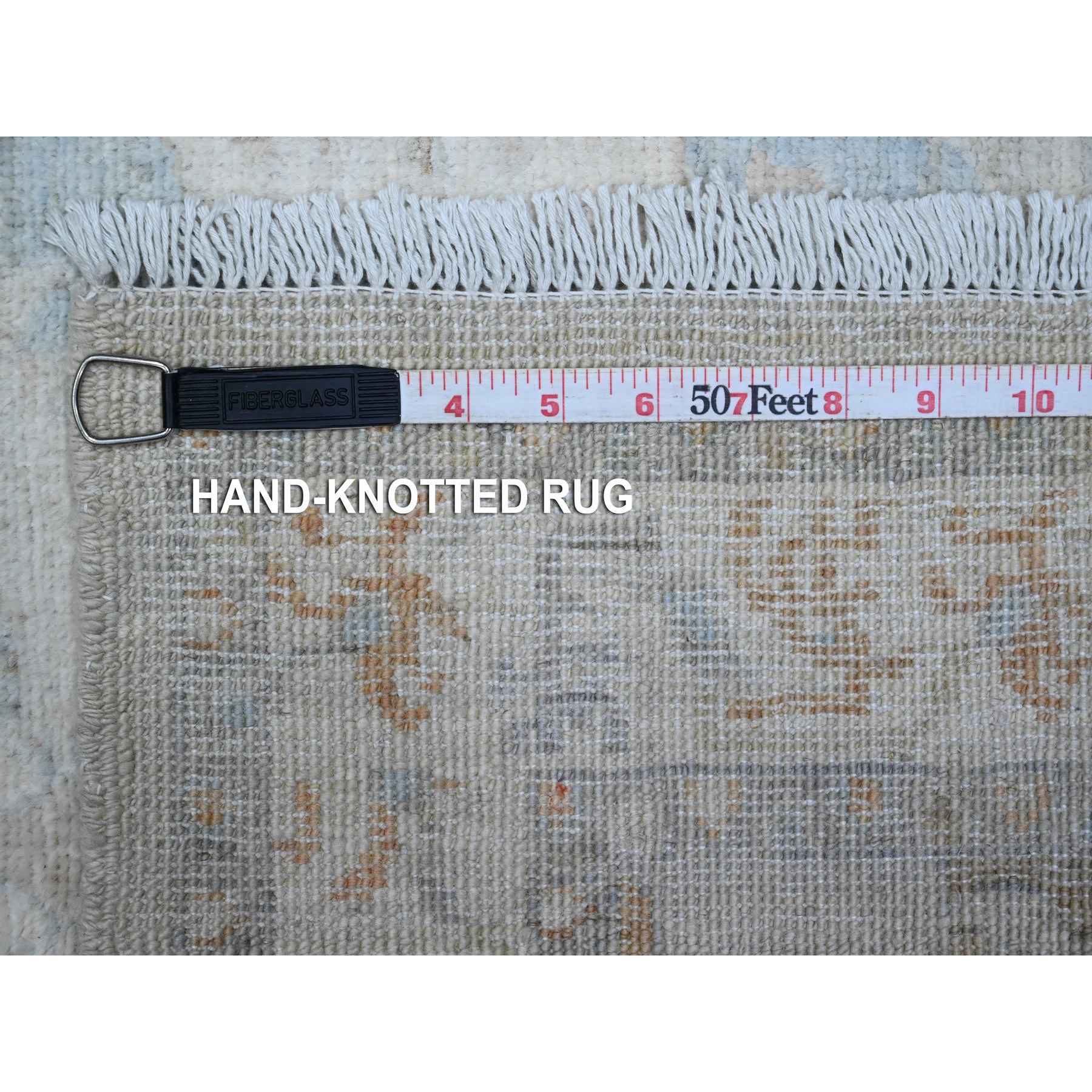 Oushak-And-Peshawar-Hand-Knotted-Rug-448010