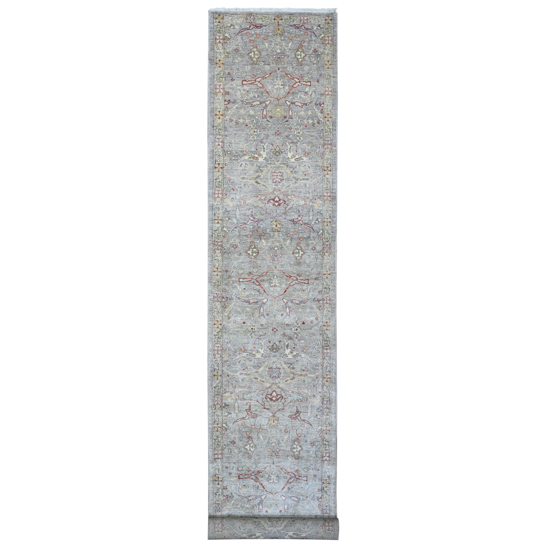 Oushak-And-Peshawar-Hand-Knotted-Rug-448015