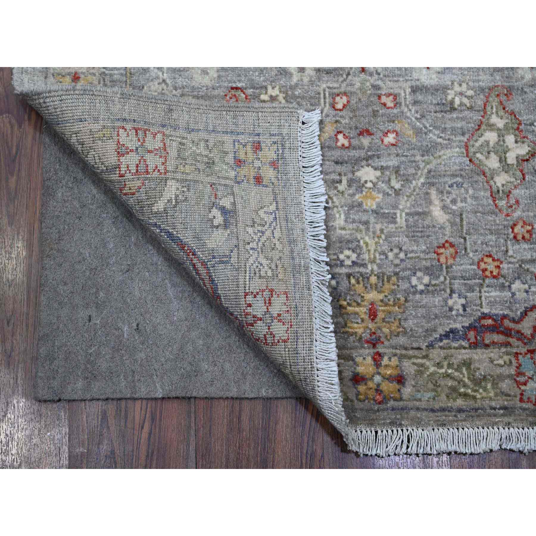 Oushak-And-Peshawar-Hand-Knotted-Rug-448015