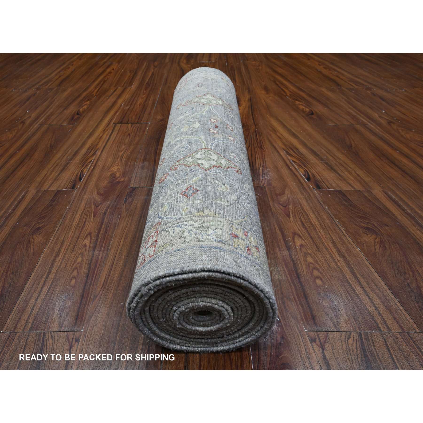 Oushak-And-Peshawar-Hand-Knotted-Rug-448015