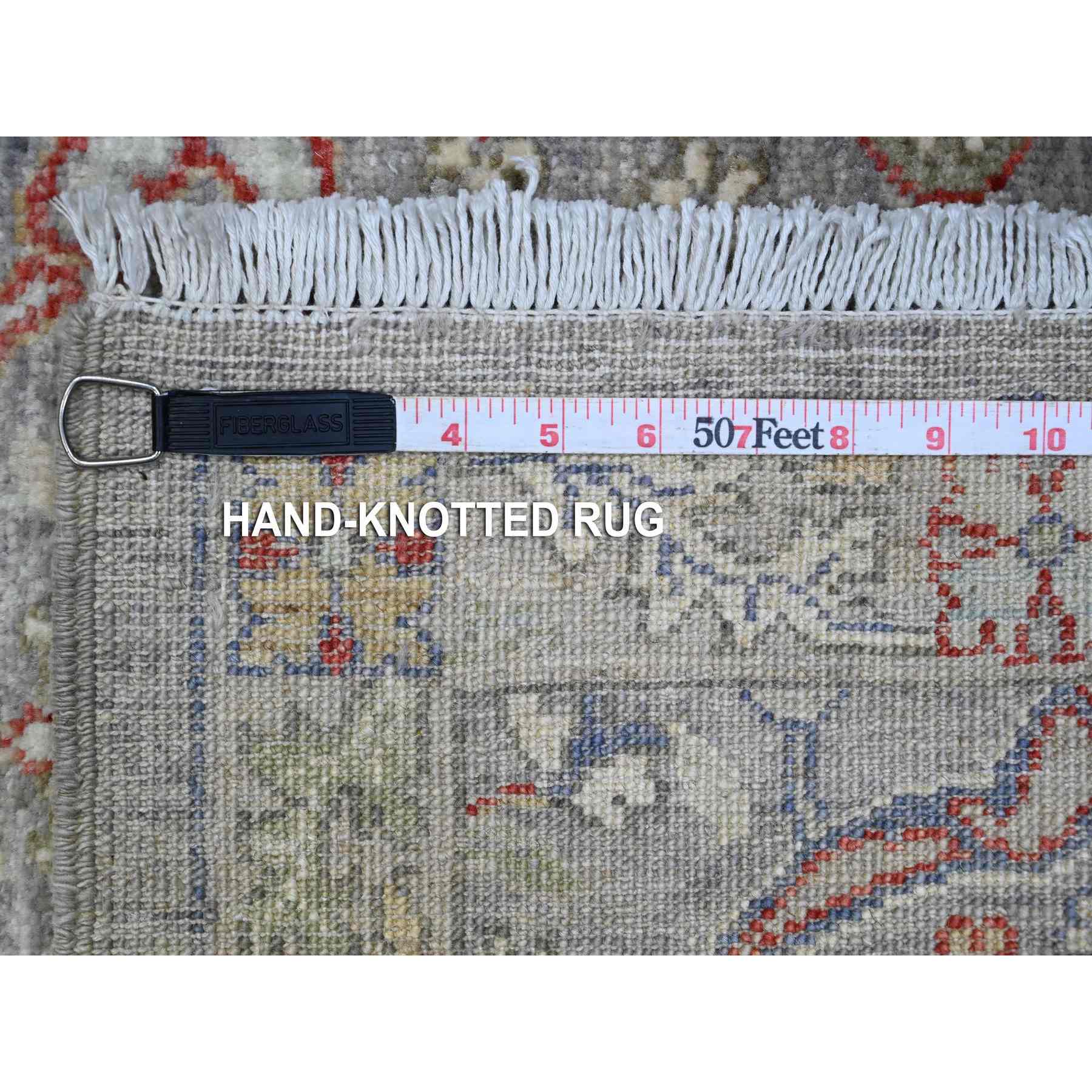 Oushak-And-Peshawar-Hand-Knotted-Rug-448015