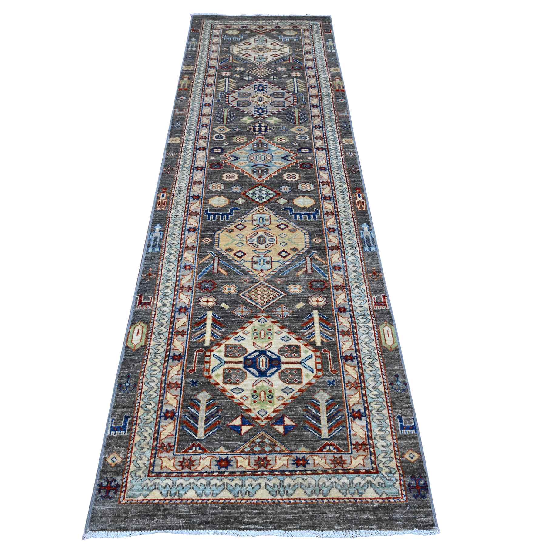 Oushak-And-Peshawar-Hand-Knotted-Rug-448020