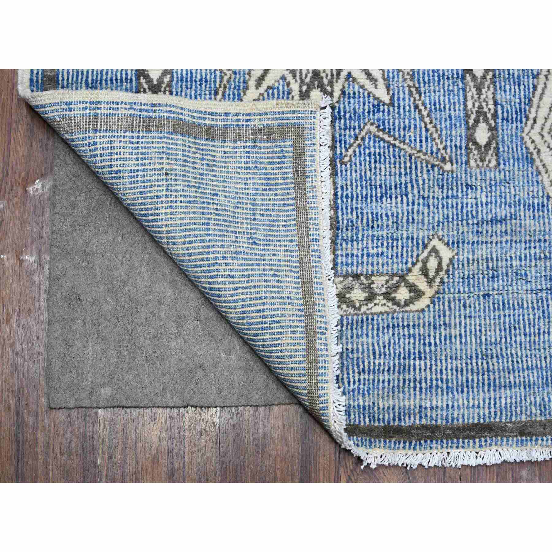 Oushak-And-Peshawar-Hand-Knotted-Rug-448065