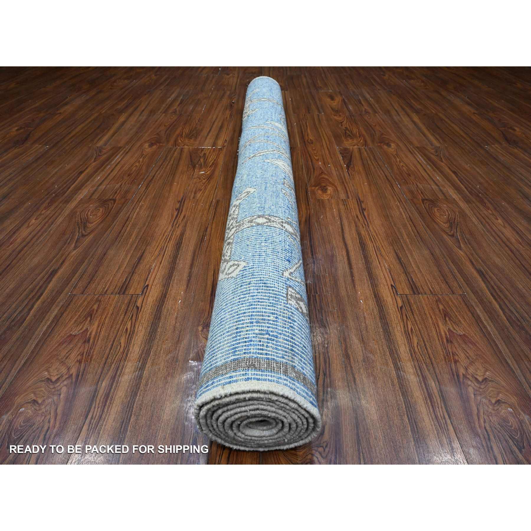 Oushak-And-Peshawar-Hand-Knotted-Rug-448065