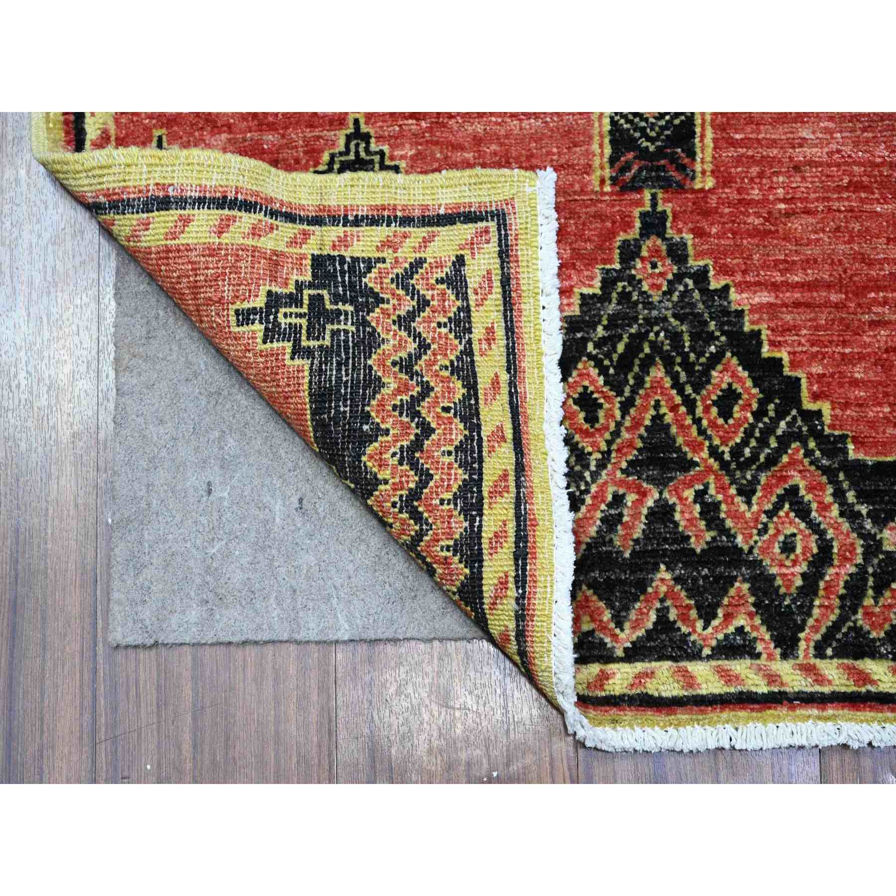 Oushak-And-Peshawar-Hand-Knotted-Rug-448075