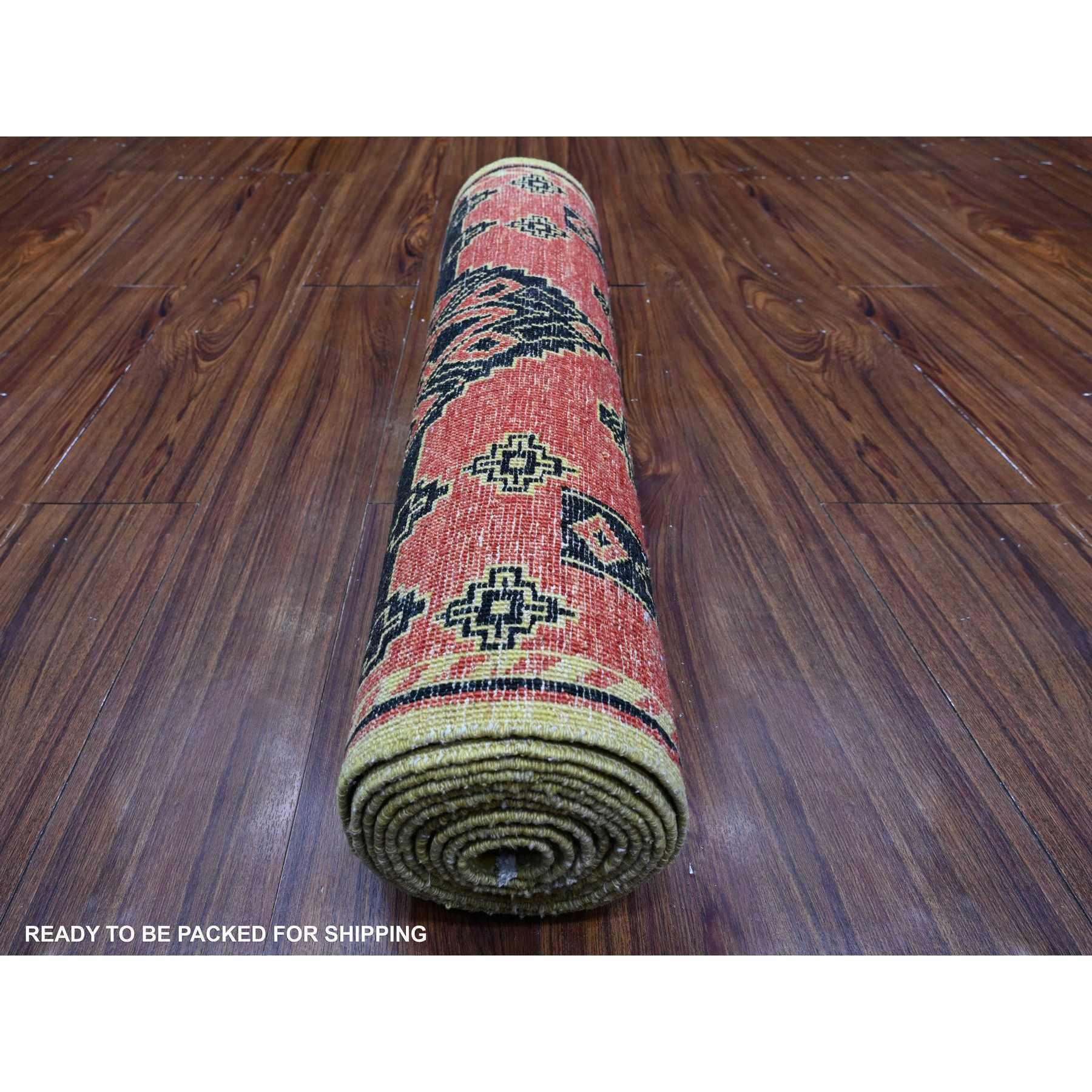 Oushak-And-Peshawar-Hand-Knotted-Rug-448075