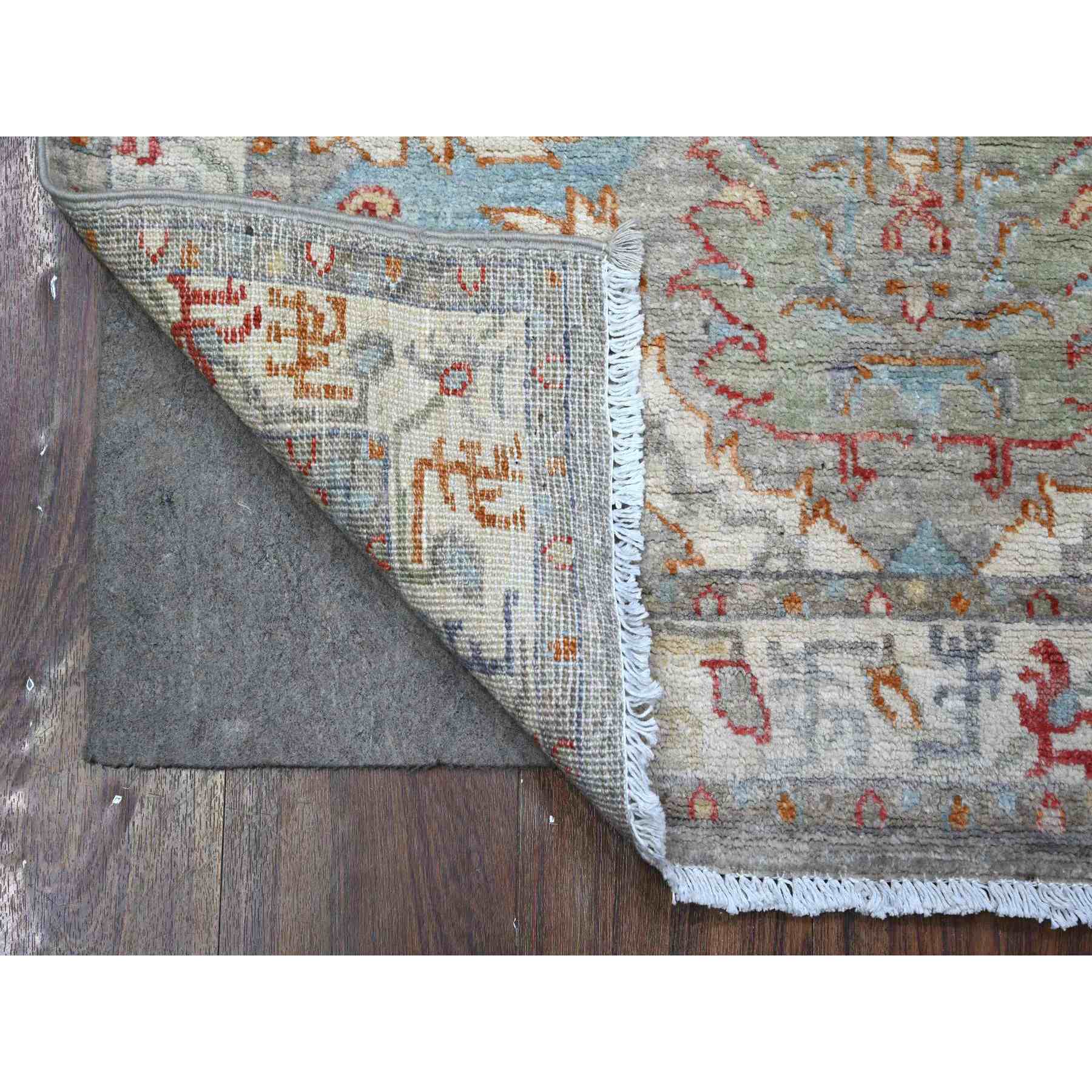 Oushak-And-Peshawar-Hand-Knotted-Rug-448115