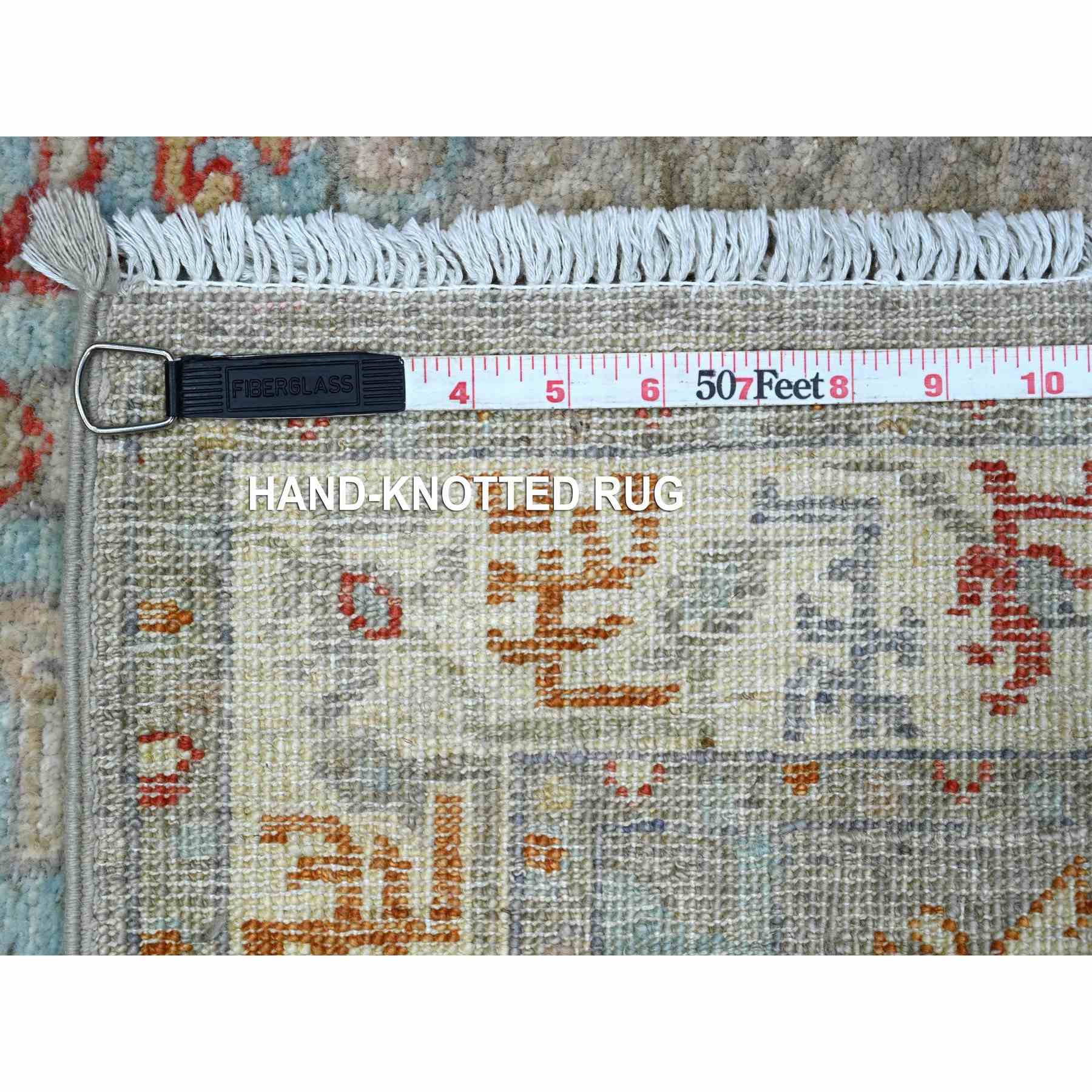 Oushak-And-Peshawar-Hand-Knotted-Rug-448115