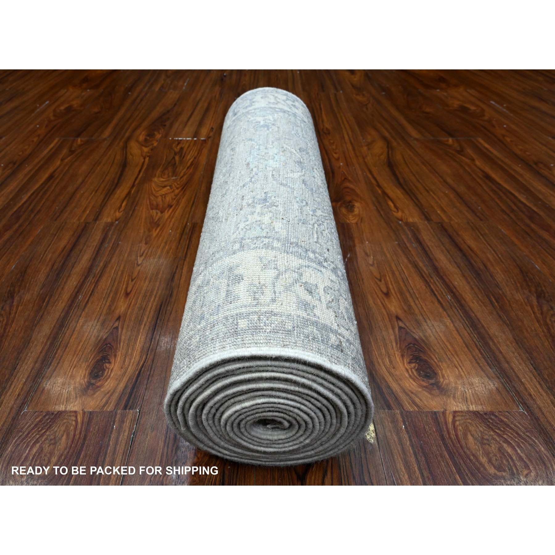 Oushak-And-Peshawar-Hand-Knotted-Rug-448125