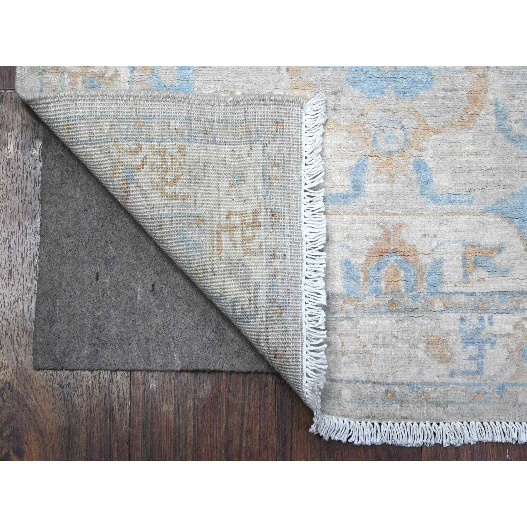 Oushak-And-Peshawar-Hand-Knotted-Rug-448135